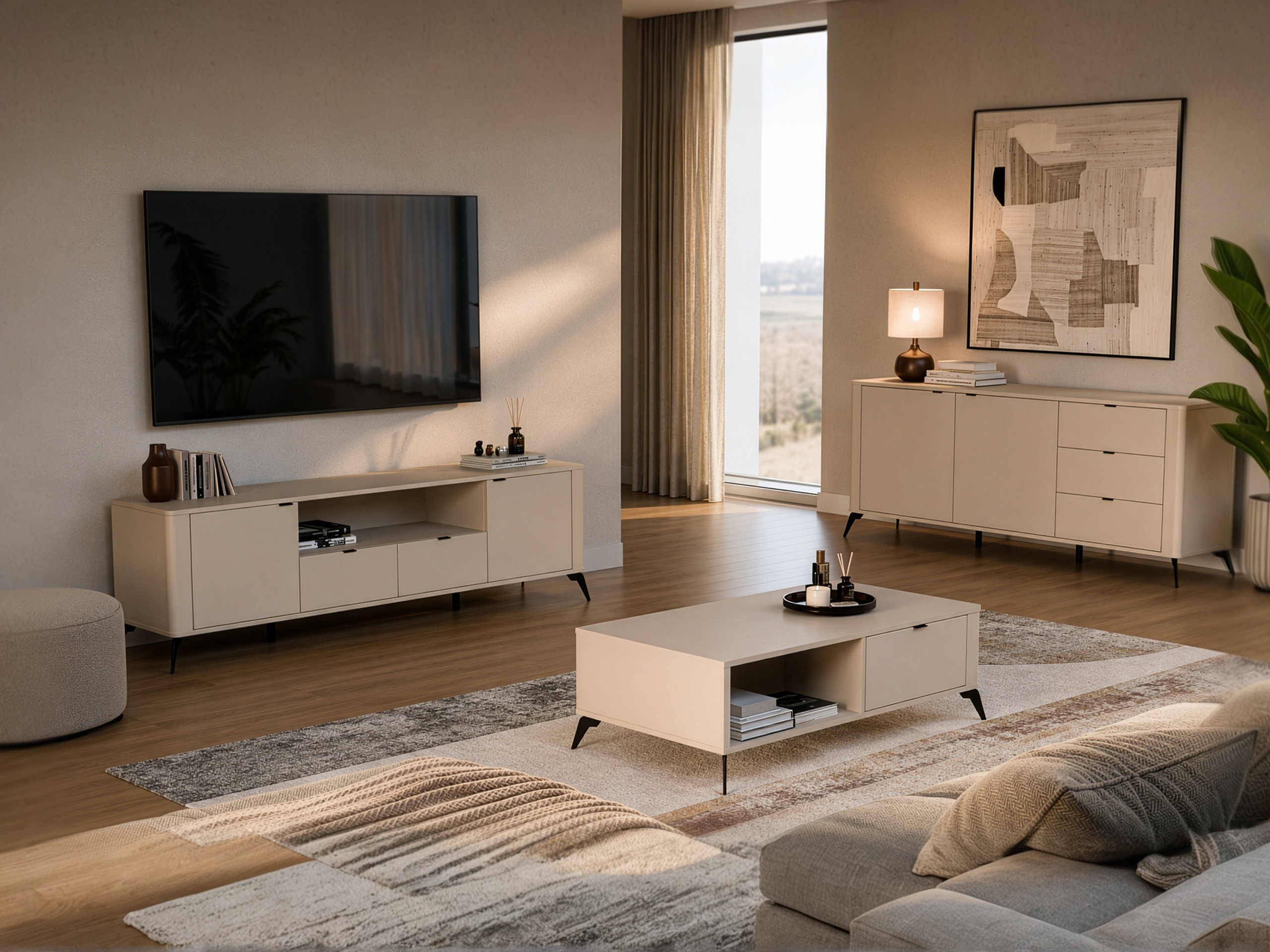 Meuble TV Soavie 108 (Cachemire)