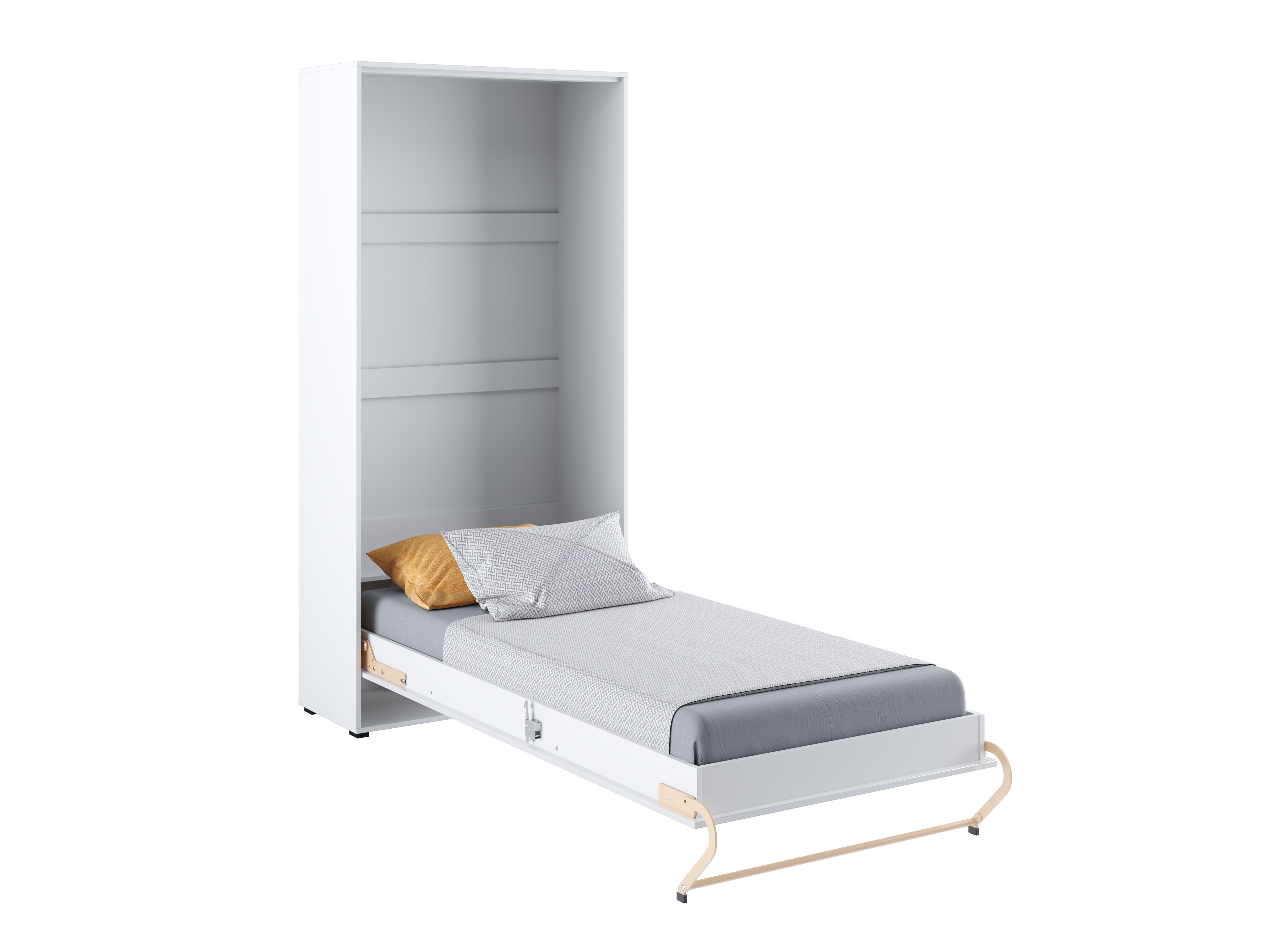 Lit escamotable Concept Pro Lenart III (Blanc + Blanc brillant)