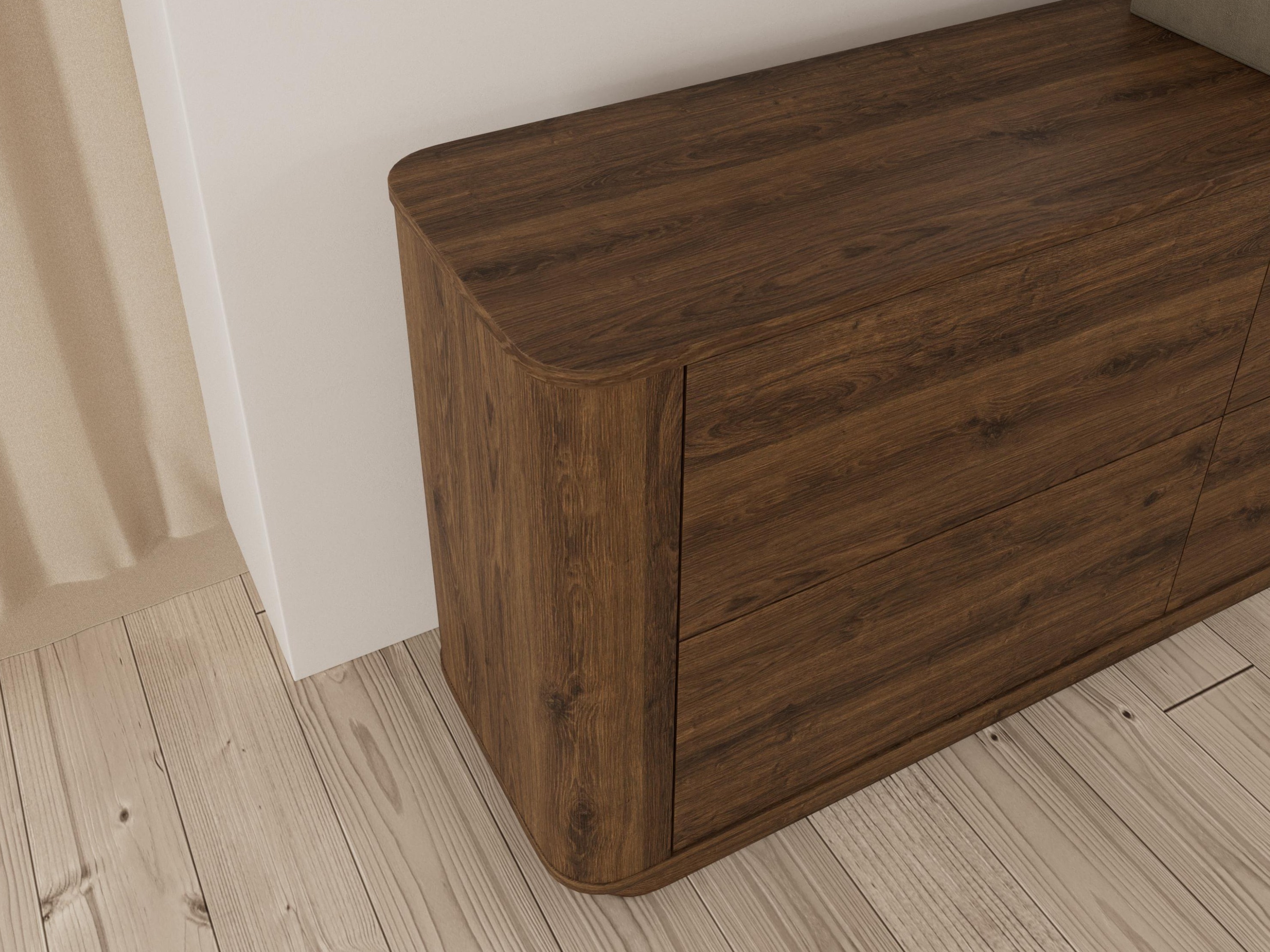 Commode Norsica 1103 (Chêne foncé)
