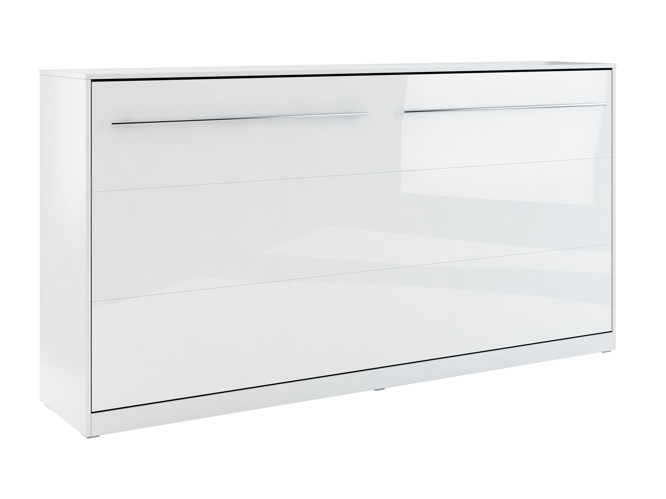 Lit escamotable Concept Pro Lenart IV (Blanc + Blanc brillant)
