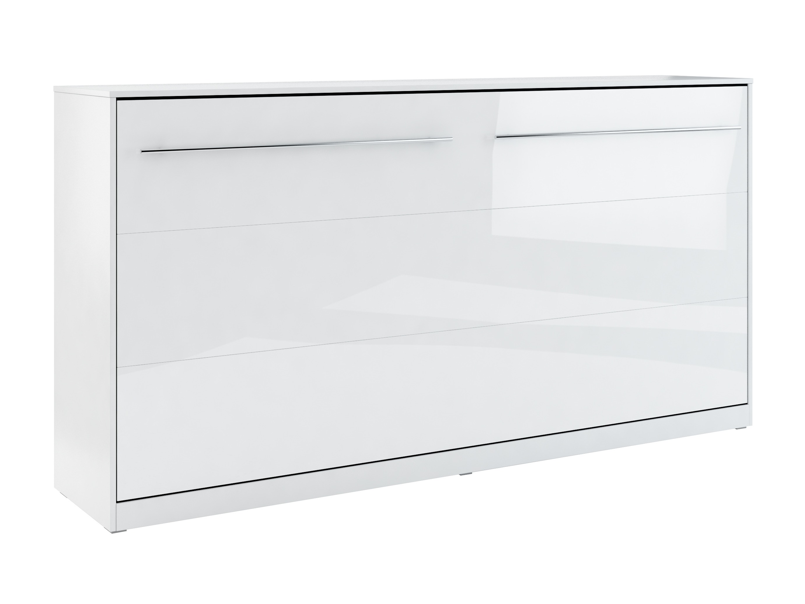 Lit escamotable Concept Pro Lenart IV (Blanc + Blanc brillant)