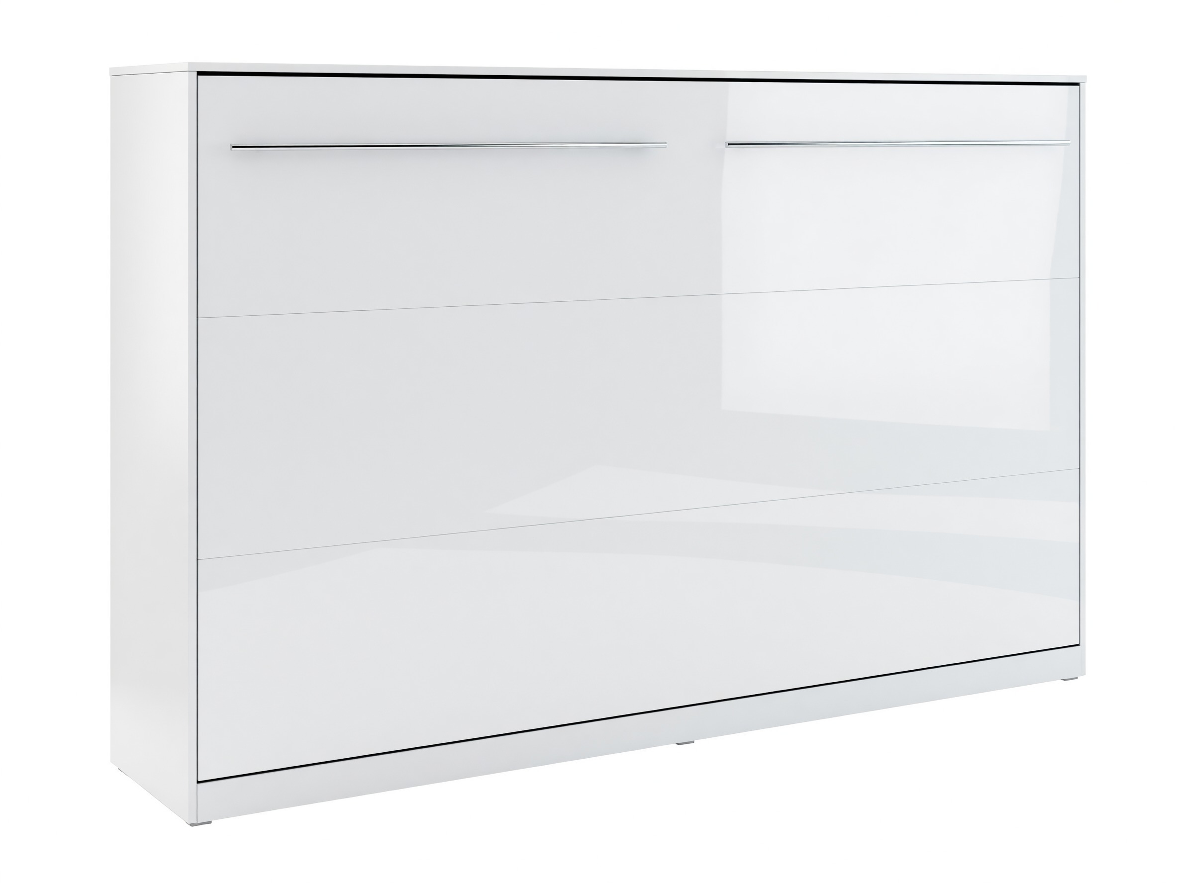 Lit escamotable Concept Pro Lenart IV (Blanc + Blanc brillant)