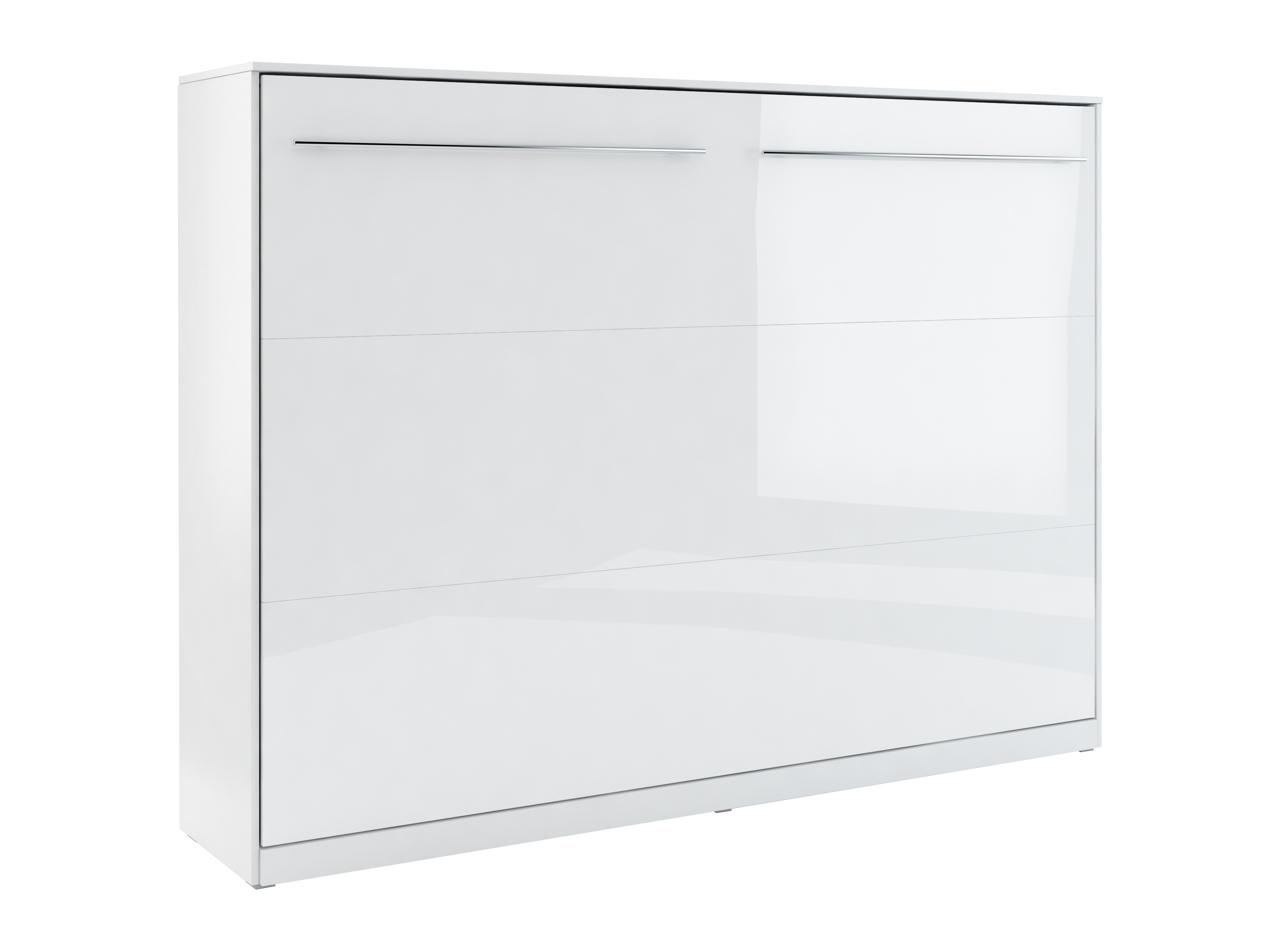 Lit escamotable Concept Pro Lenart IV (Blanc + Blanc brillant)