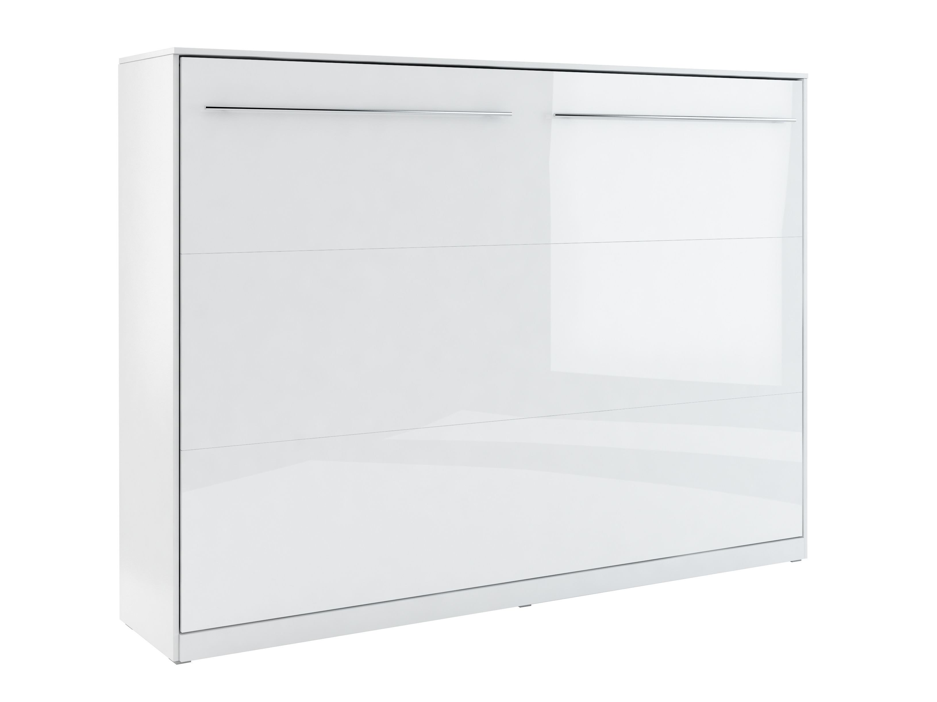 Lit escamotable Concept Pro Lenart IV (Blanc + Blanc brillant)