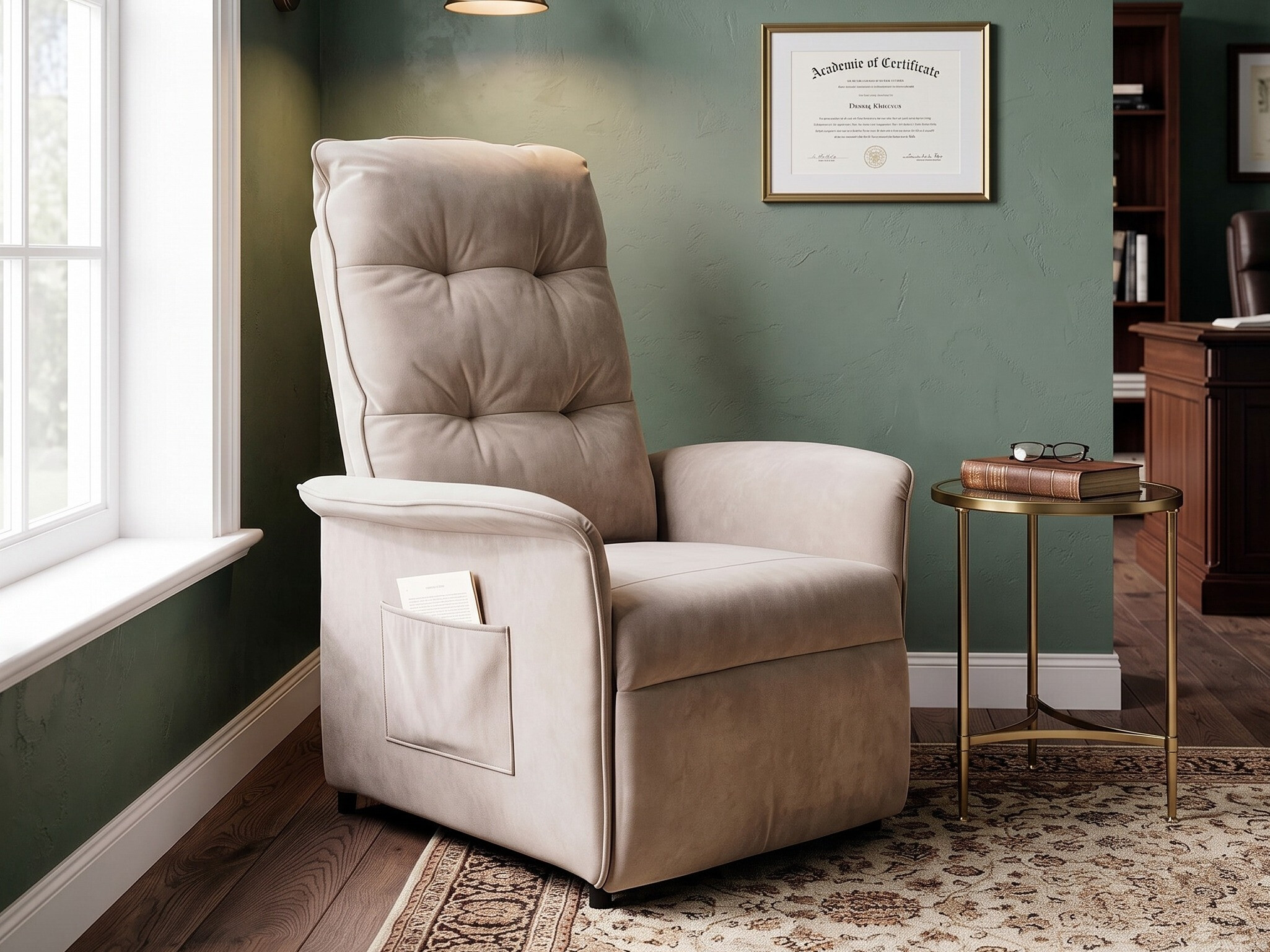 Fauteuil inclinable Houston 2171 (Beige)