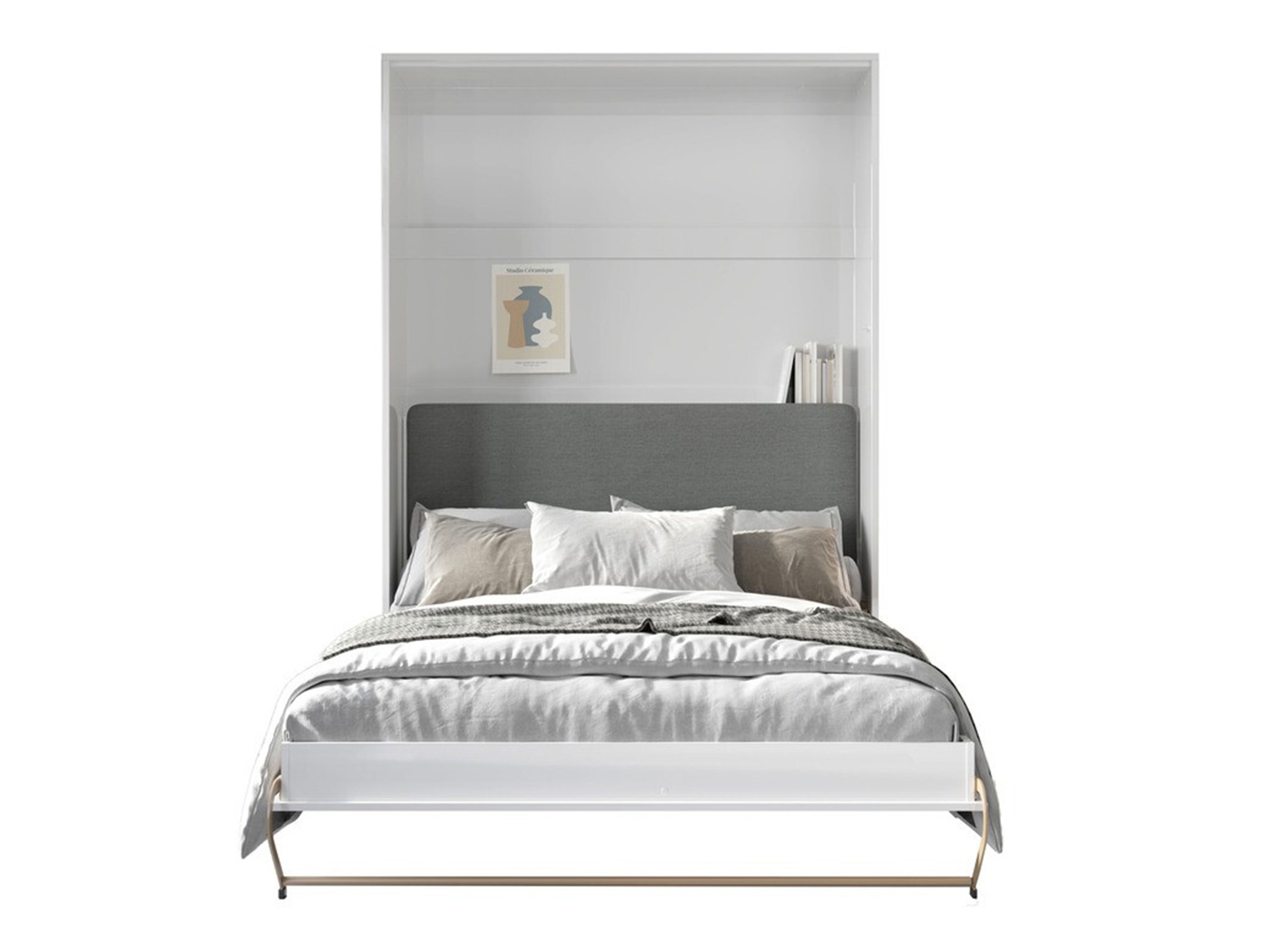 Lit escamotable Concept Pro Lenart VI (Blanc + Graphite)