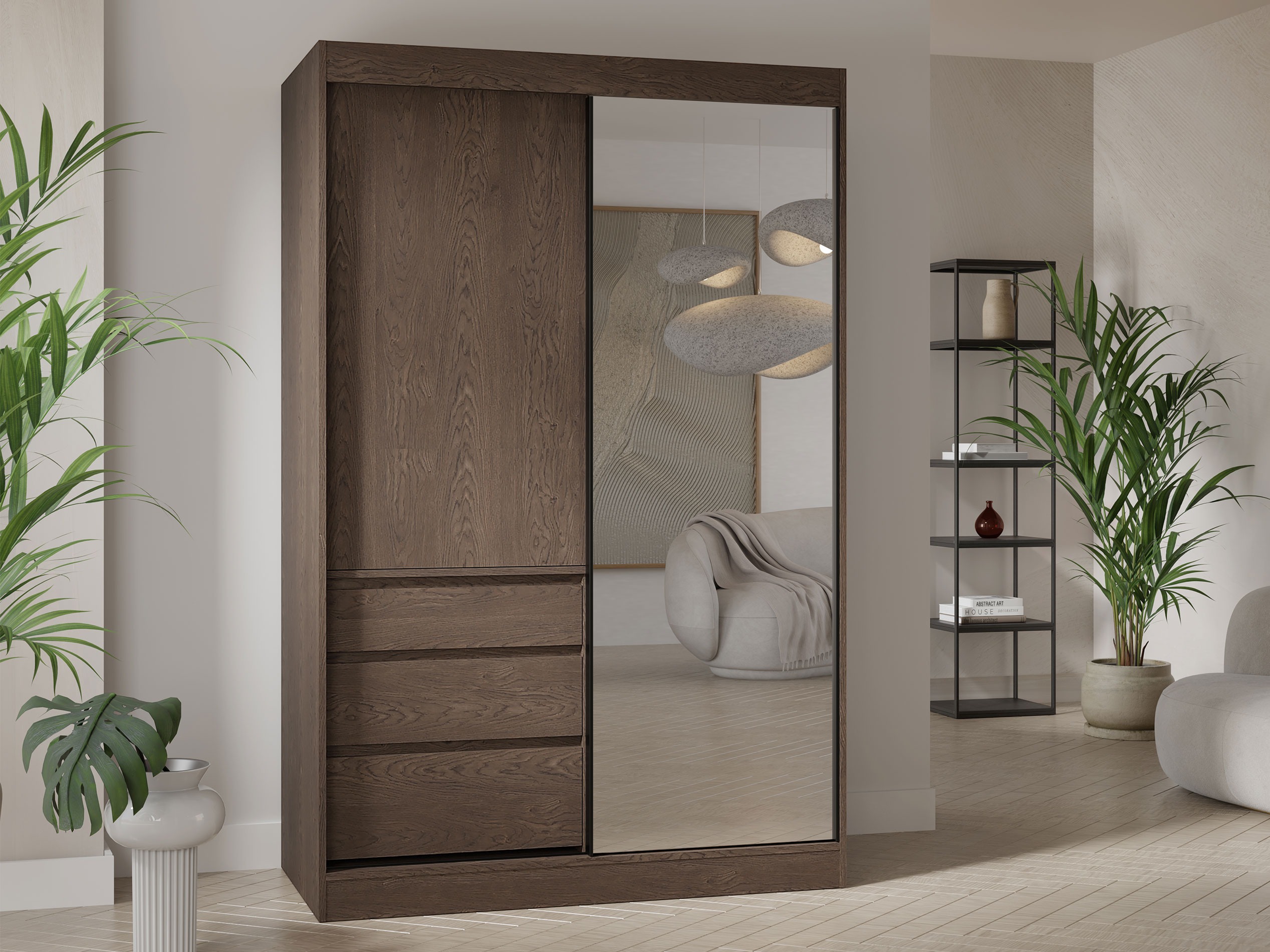 Armoire Toledo 115 (Bois sombre)