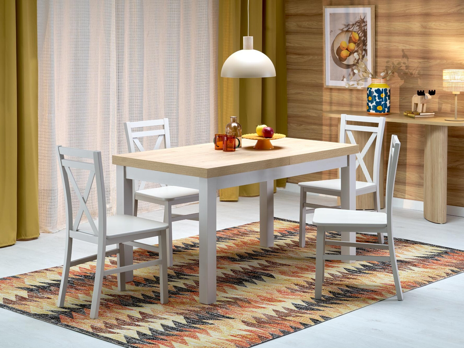 Table Houston 559 (Hickory chêne + Cachemire)