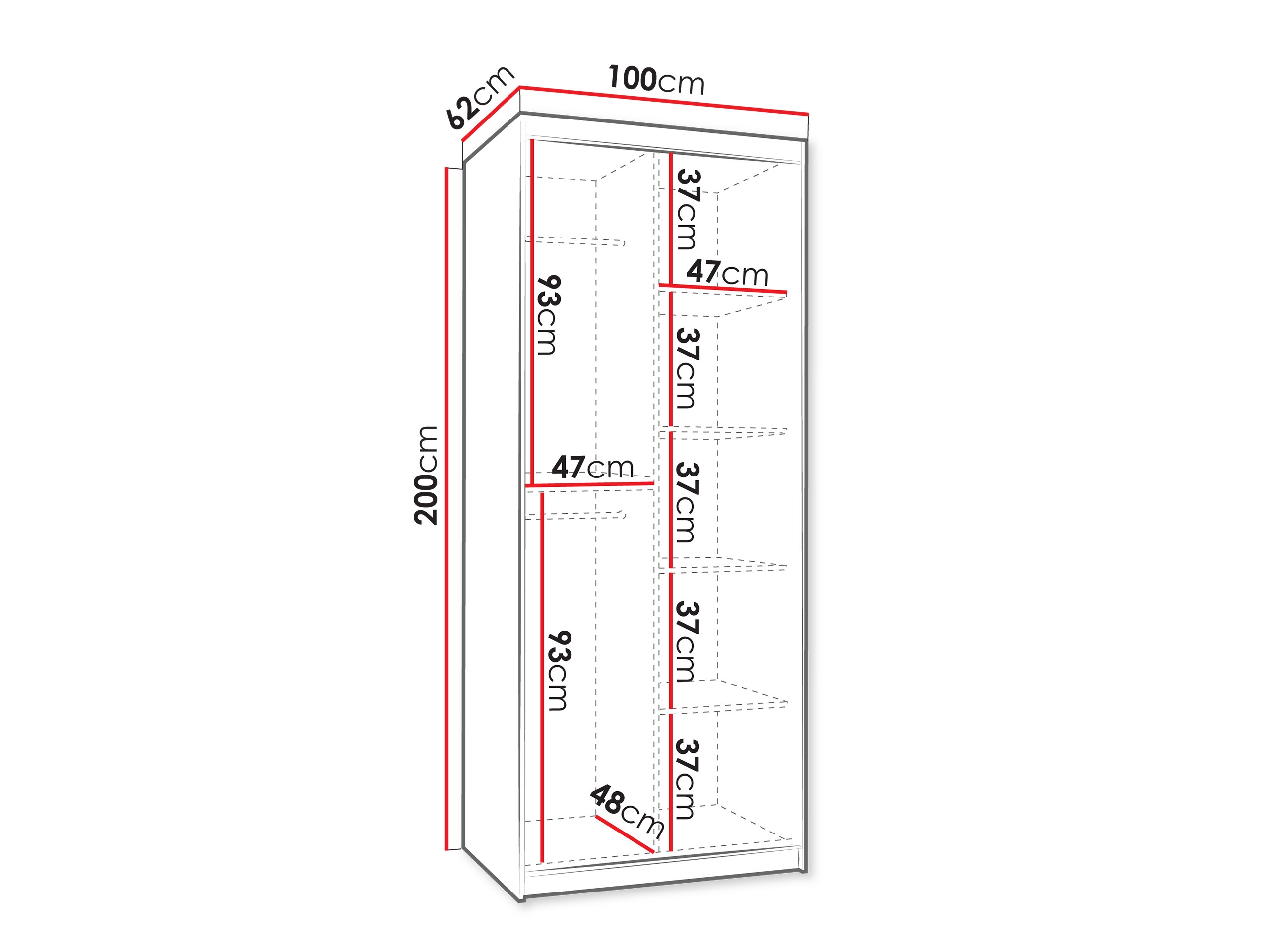 Armoire Hartford 498 (Noyer)