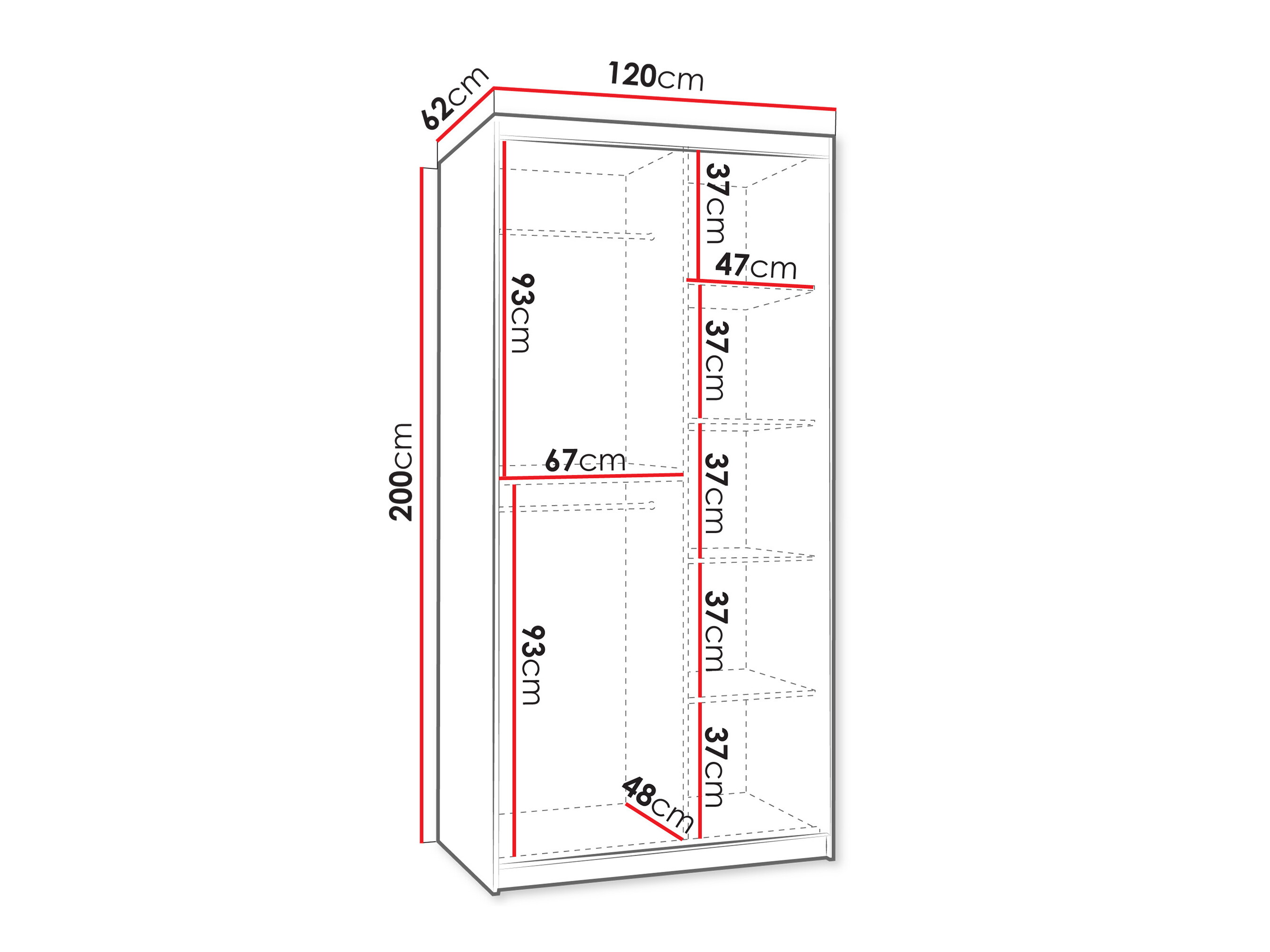 Armoire Hartford 501 (Noyer)
