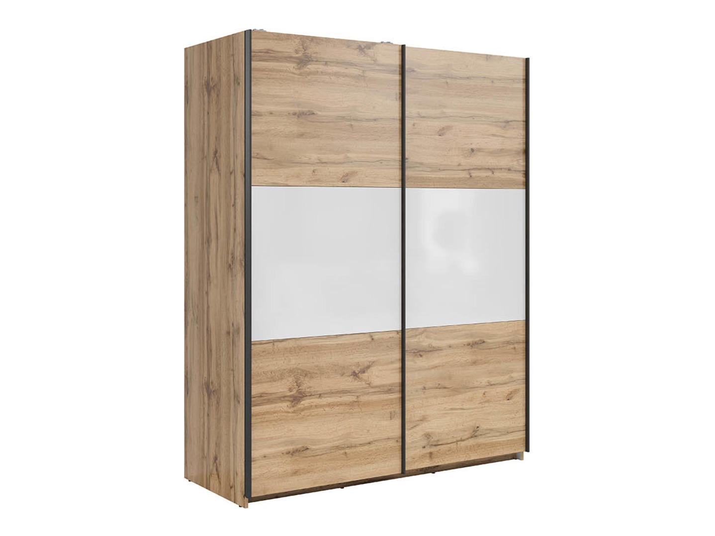 Armoire Livevaro 117 (Chêne wotan + Blanc)