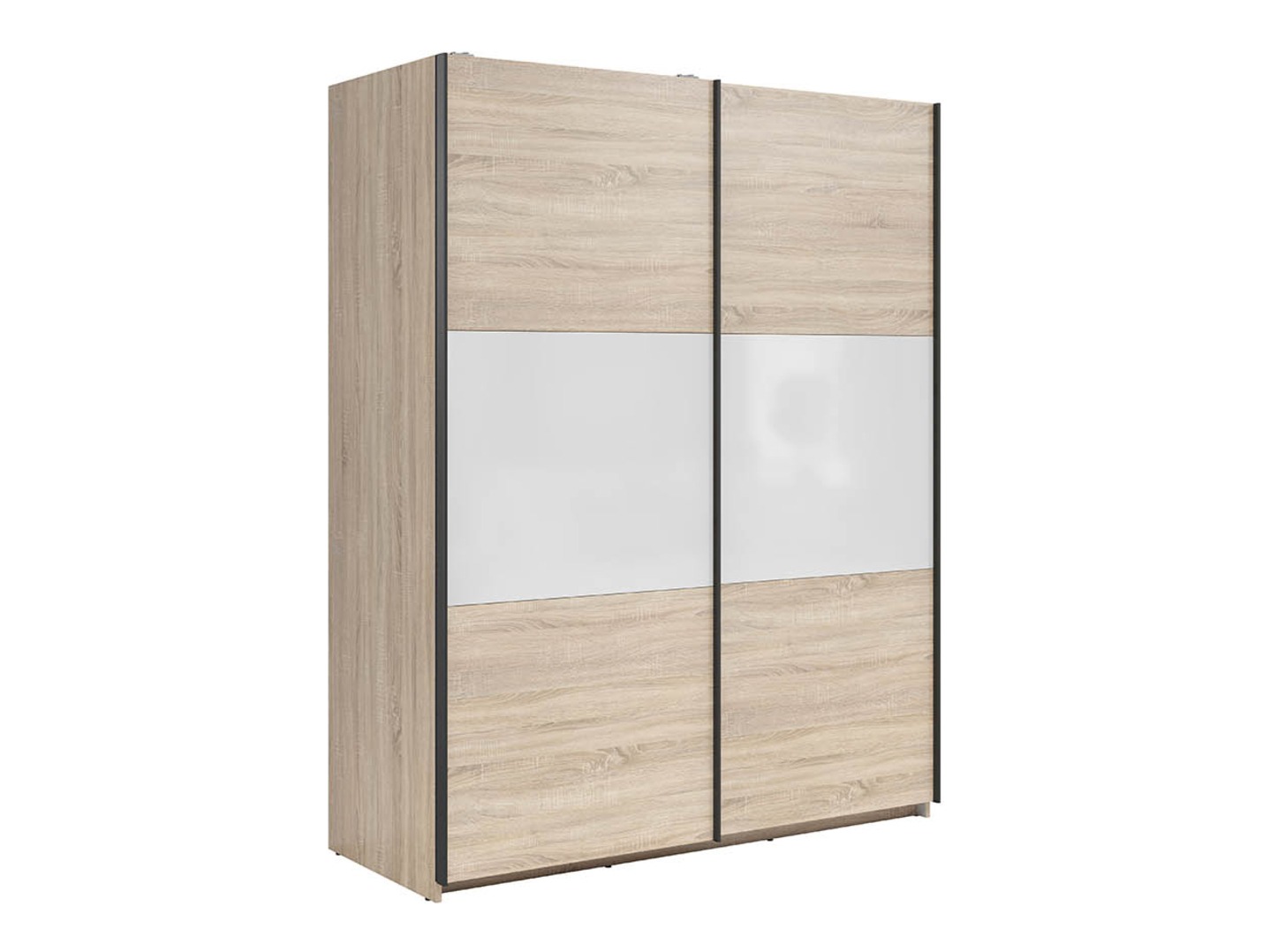 Armoire Livevaro 117 (Sonoma chêne + Blanc)