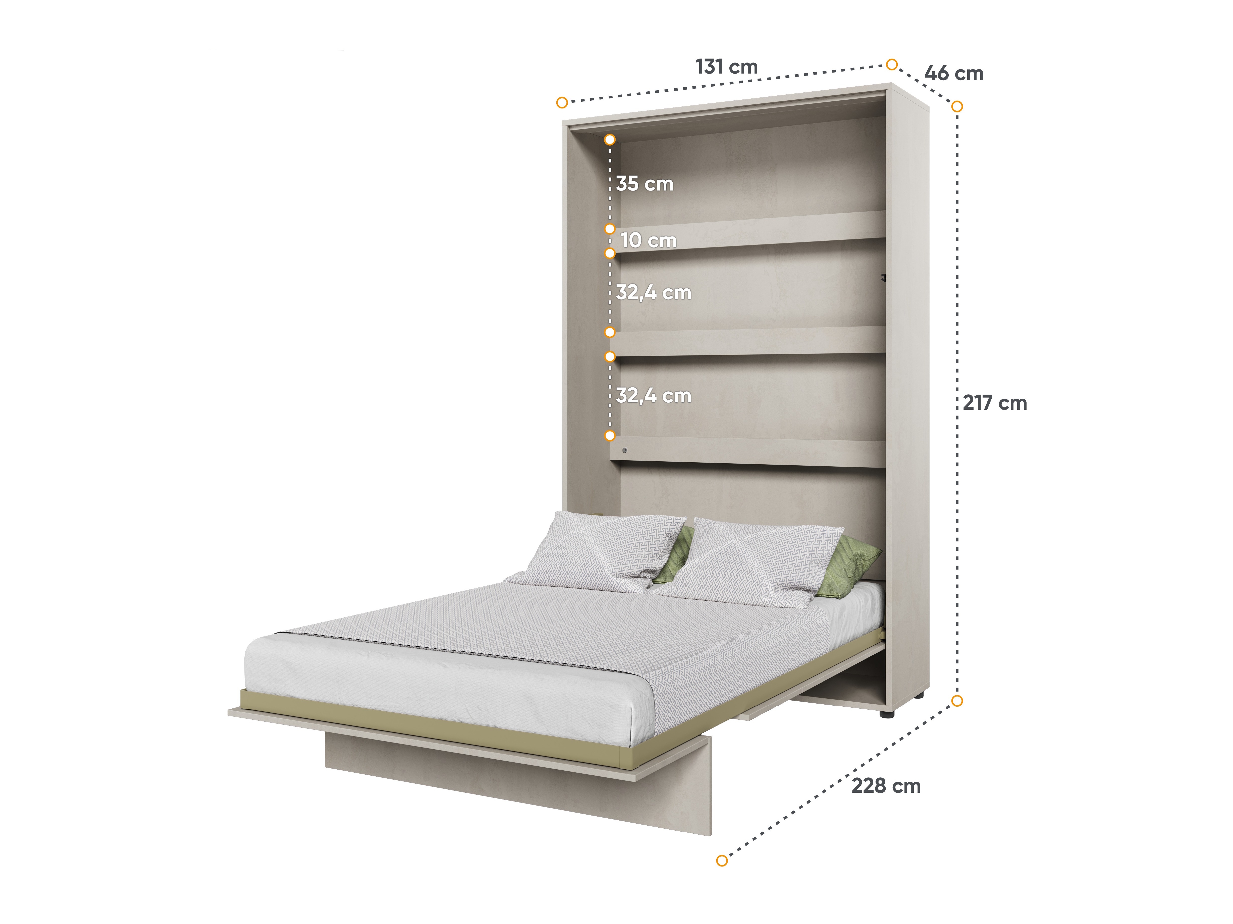 Lit escamotable Concept Lenart I (120 x 200 cm)