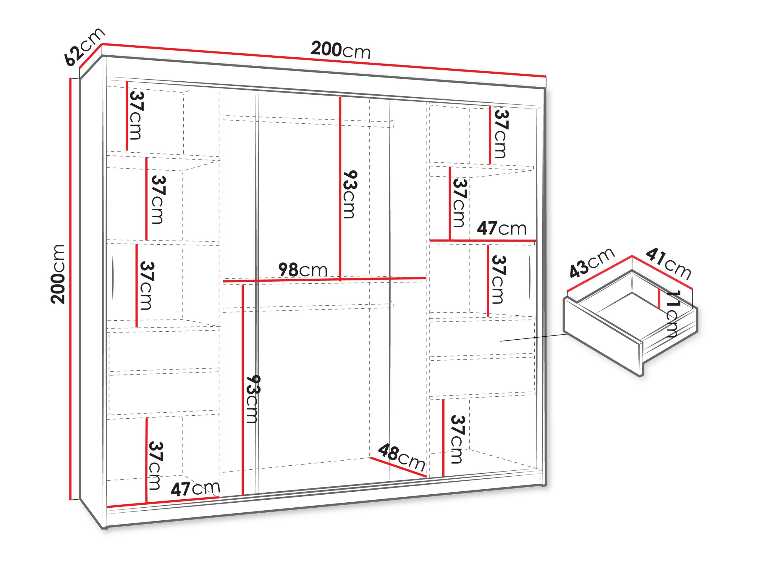 Armoire Hartford 499 (Noyer)