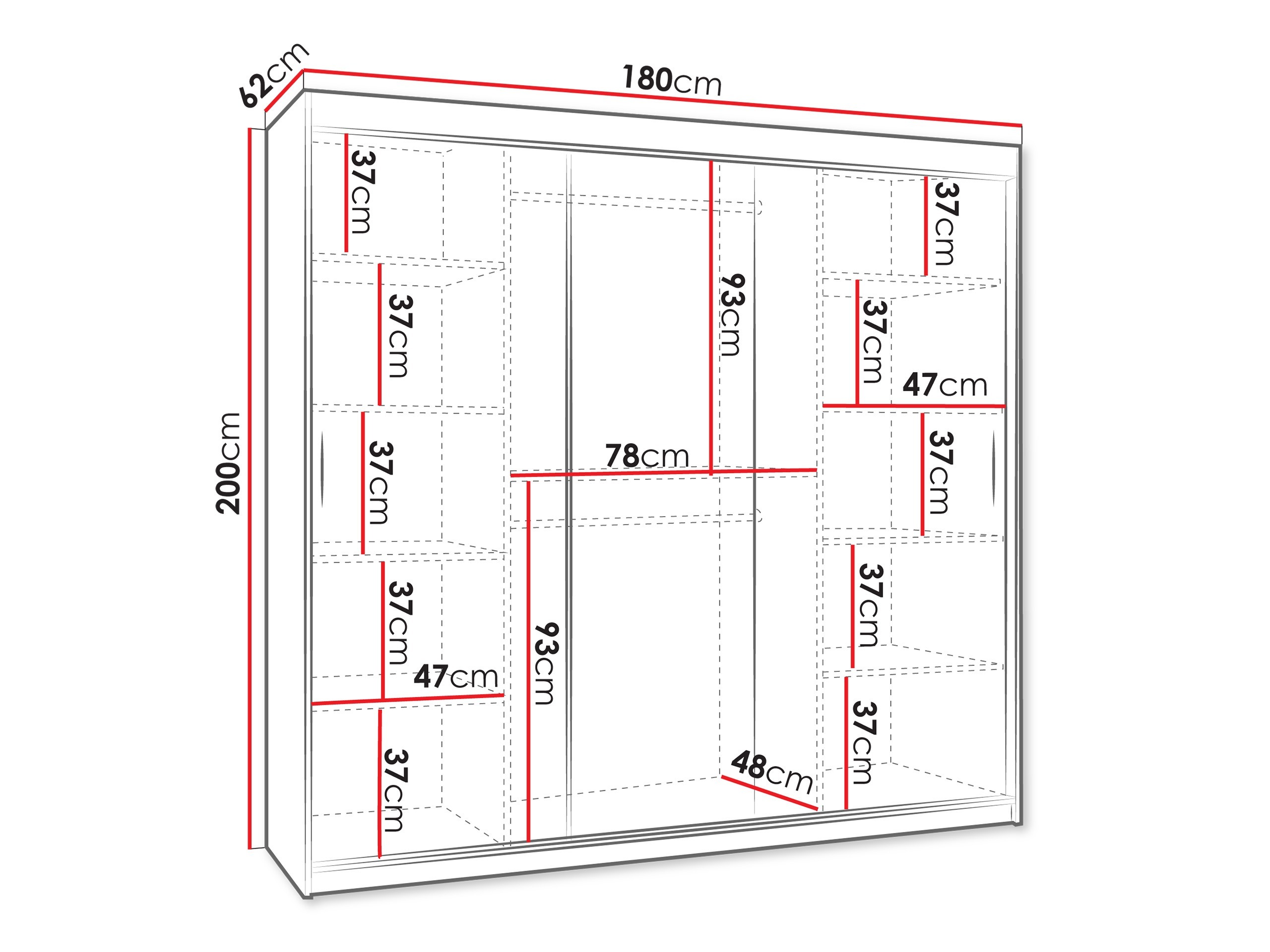 Armoire Hartford 500 (Chêne Artisan)
