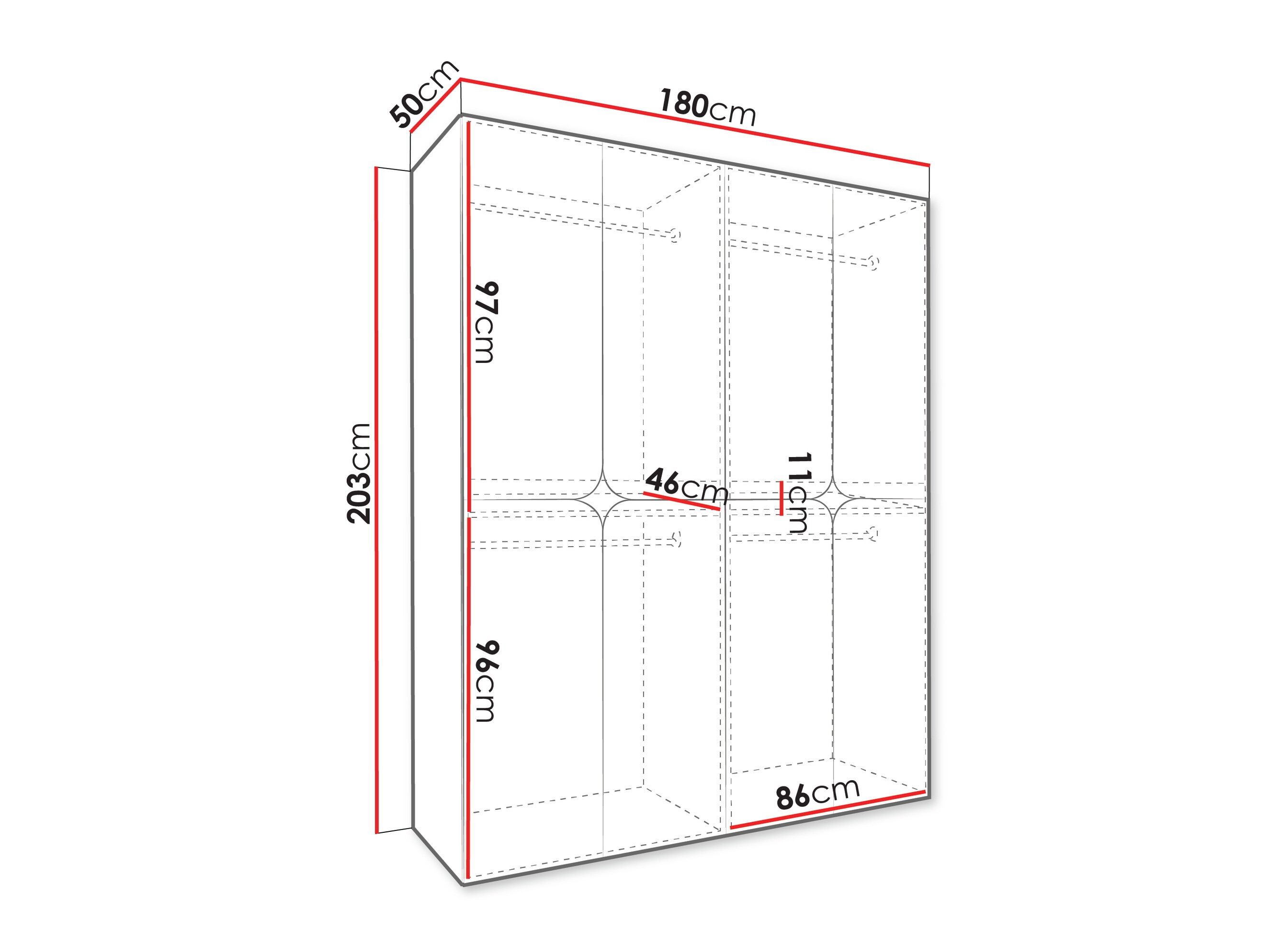 Armoire Hartford 647 (Cachemire)