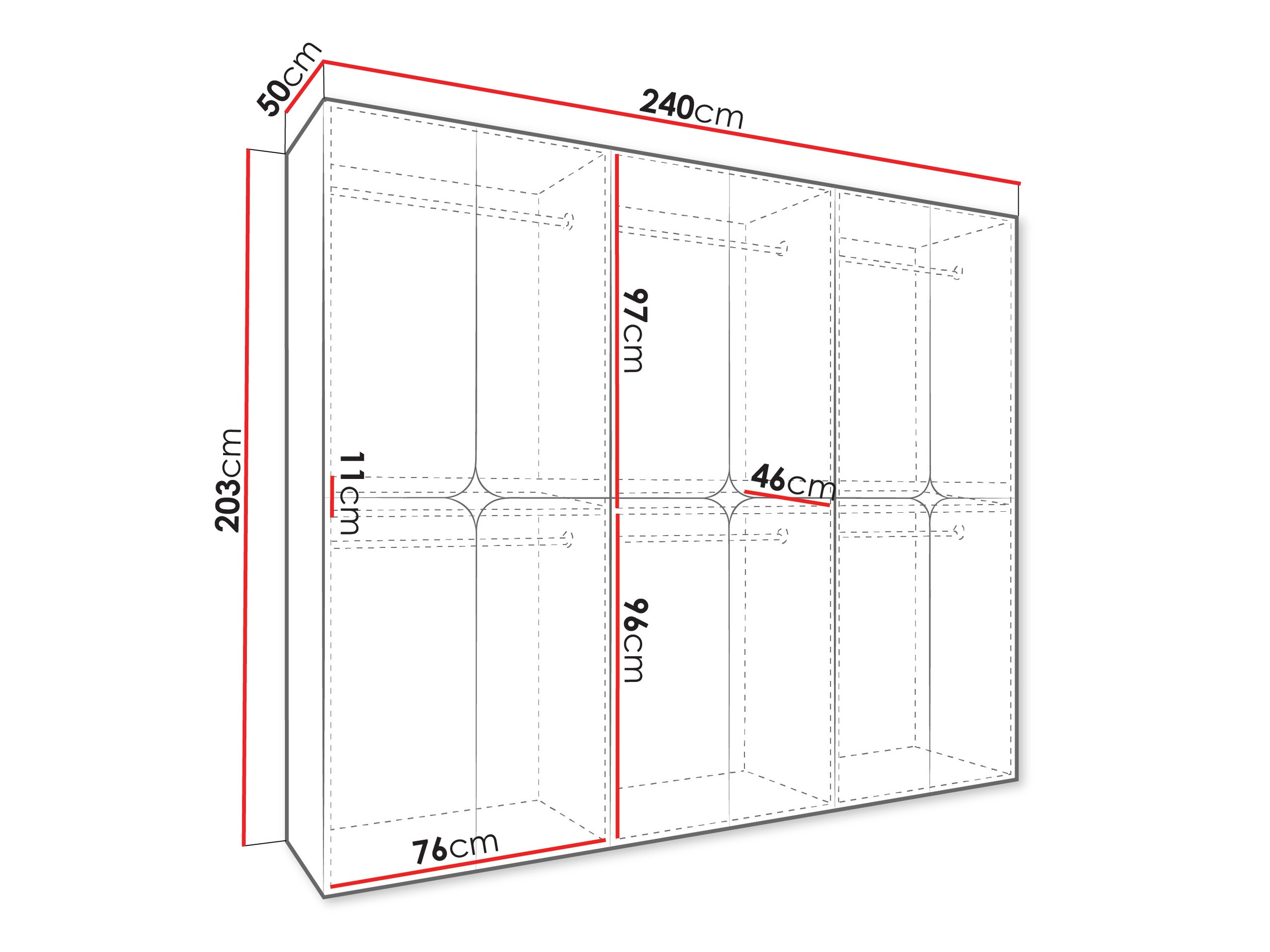 Armoire Hartford 648 (Blanc)