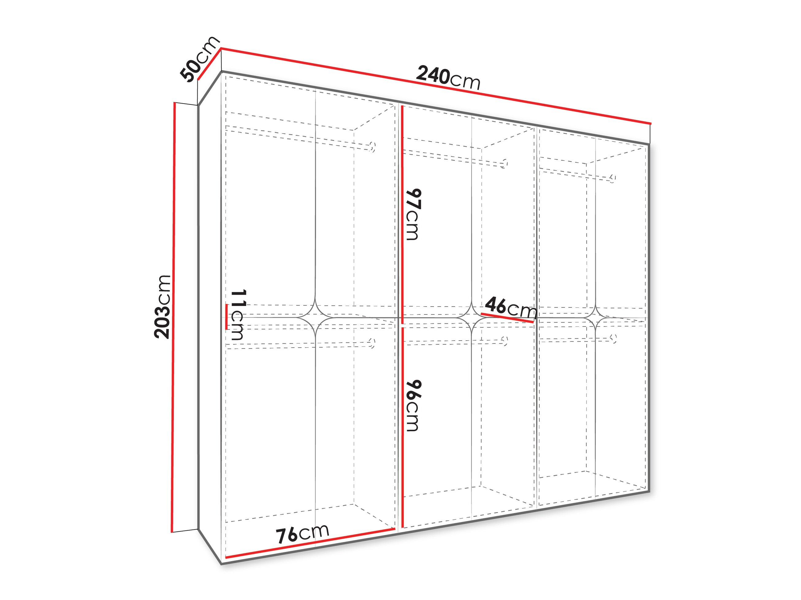 Armoire Hartford 648 (Cachemire)