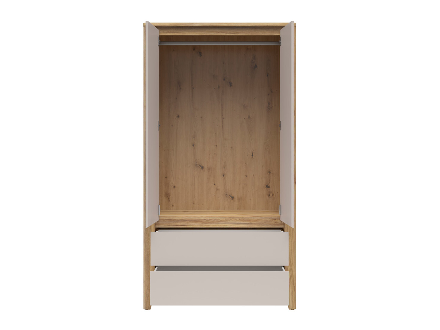 Armoire Talduno 103 (Chêne clair + Cachemire)