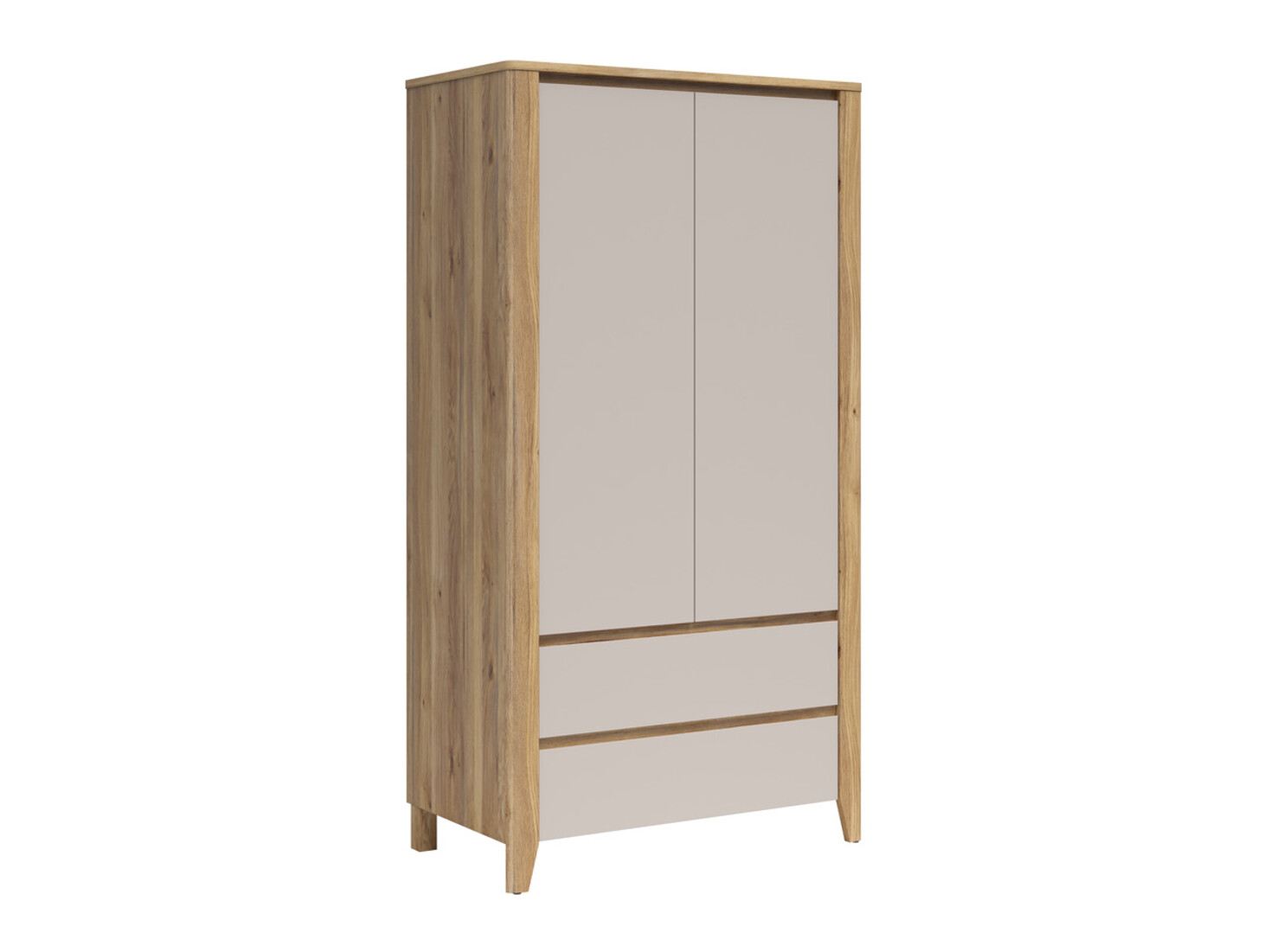 Armoire Talduno 103 (Chêne clair + Cachemire)