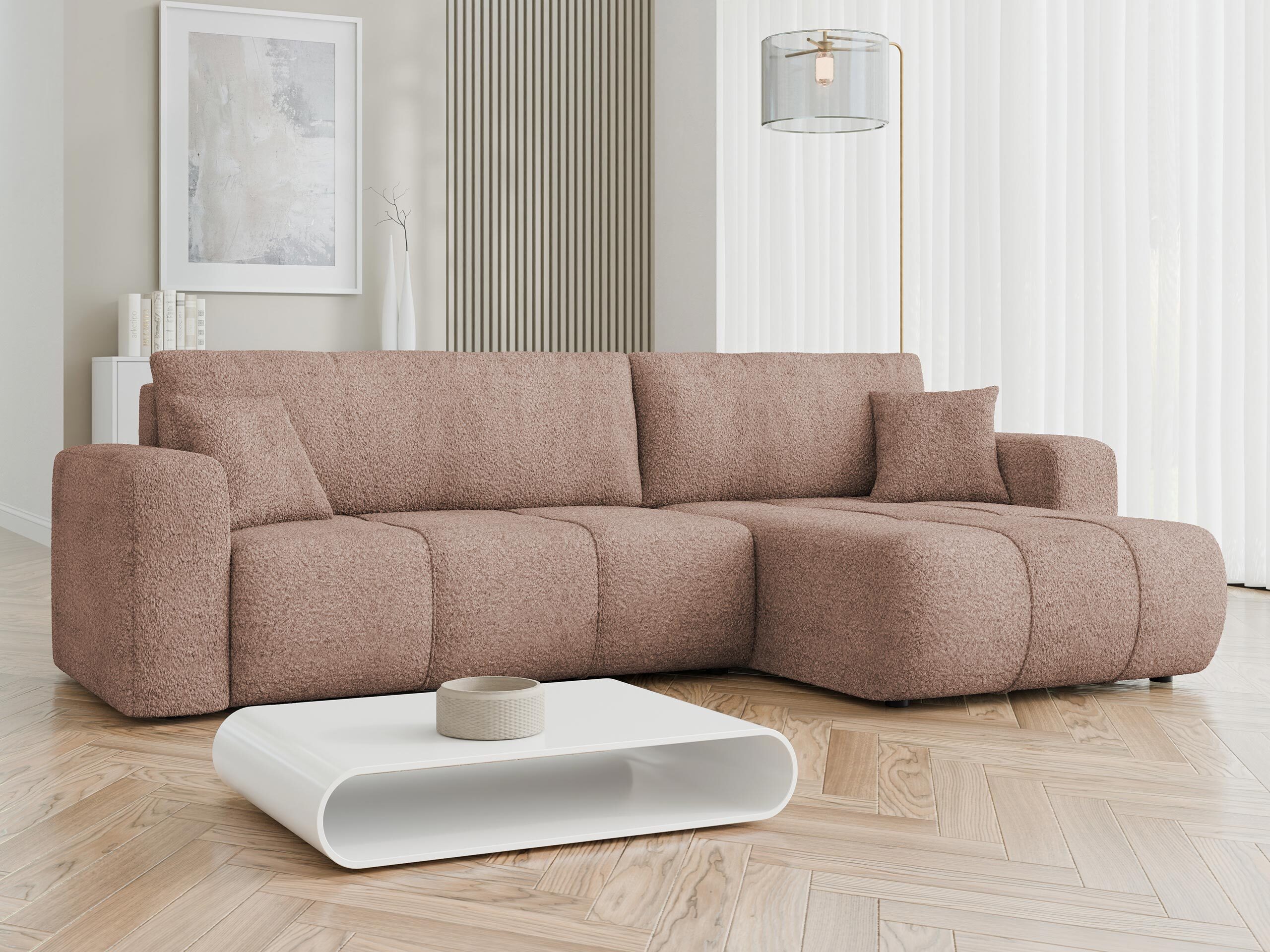 Canapé d'angle Comfivo Laurus I (Coral 45)