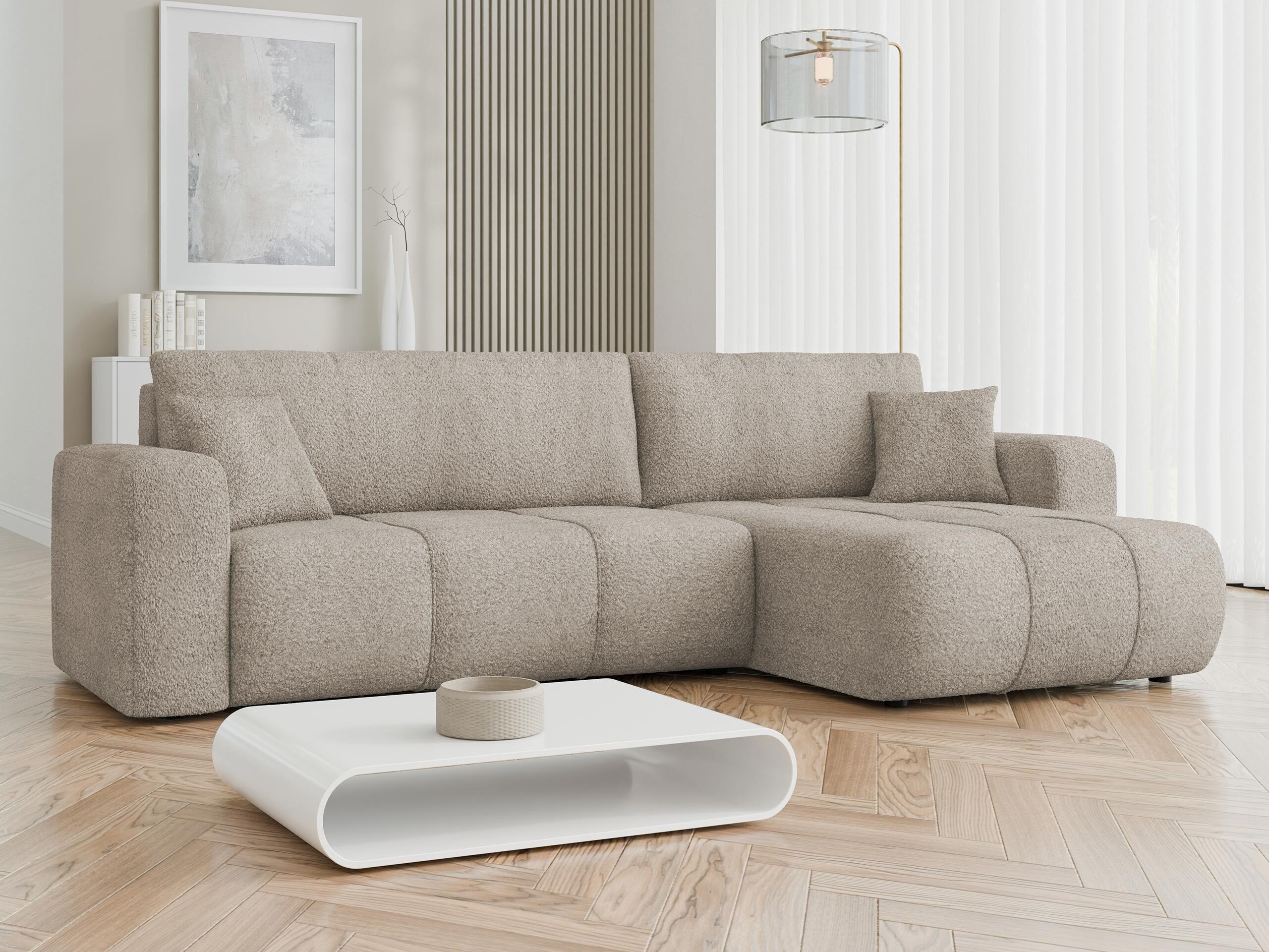 Canapé d'angle Comfivo Laurus I (Coral 50)