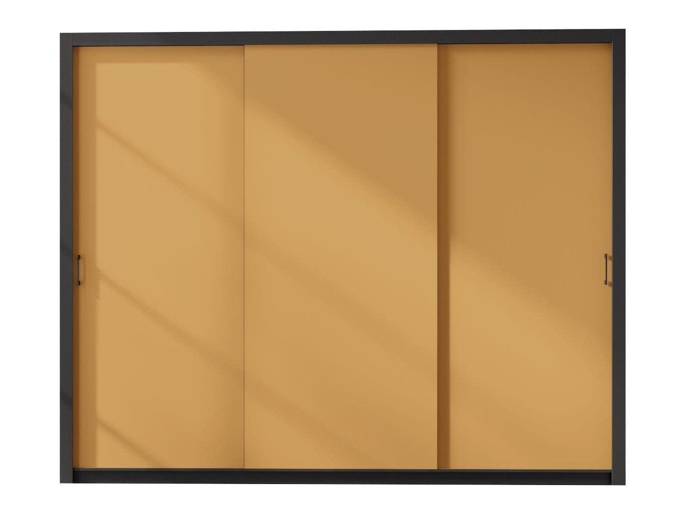 Armoire Murrieta 193 (Noir + Jaune)