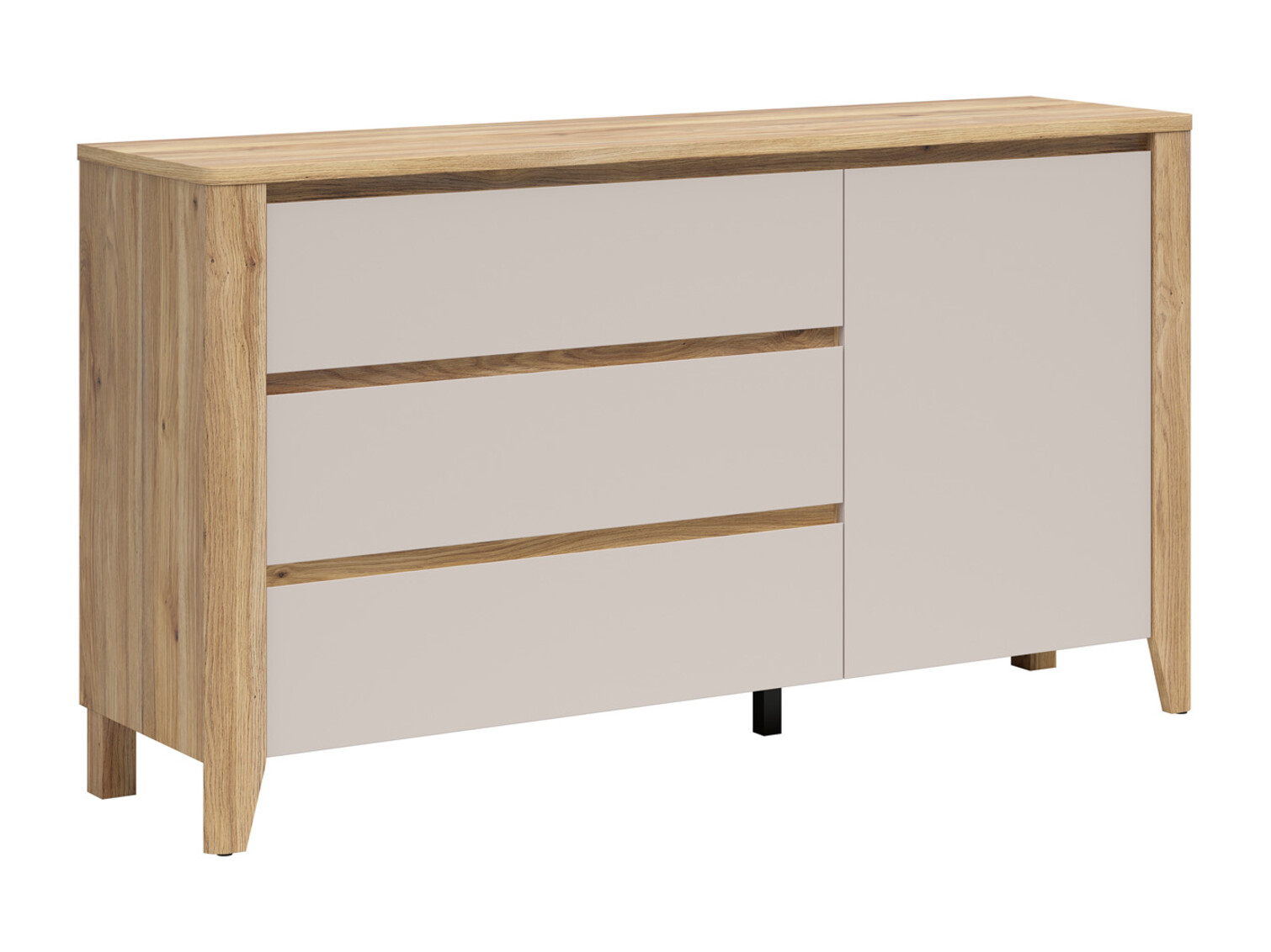 Commode Talduno 105 (Chêne clair + Cachemire)