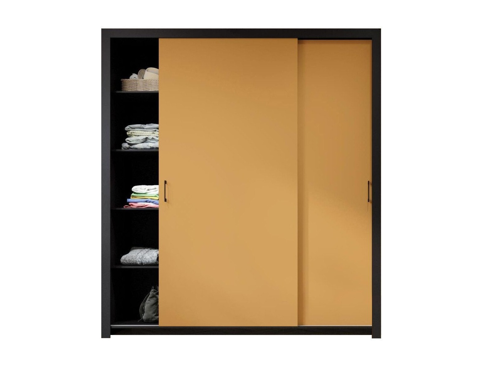 Armoire Murrieta 192 (Noir + Jaune)