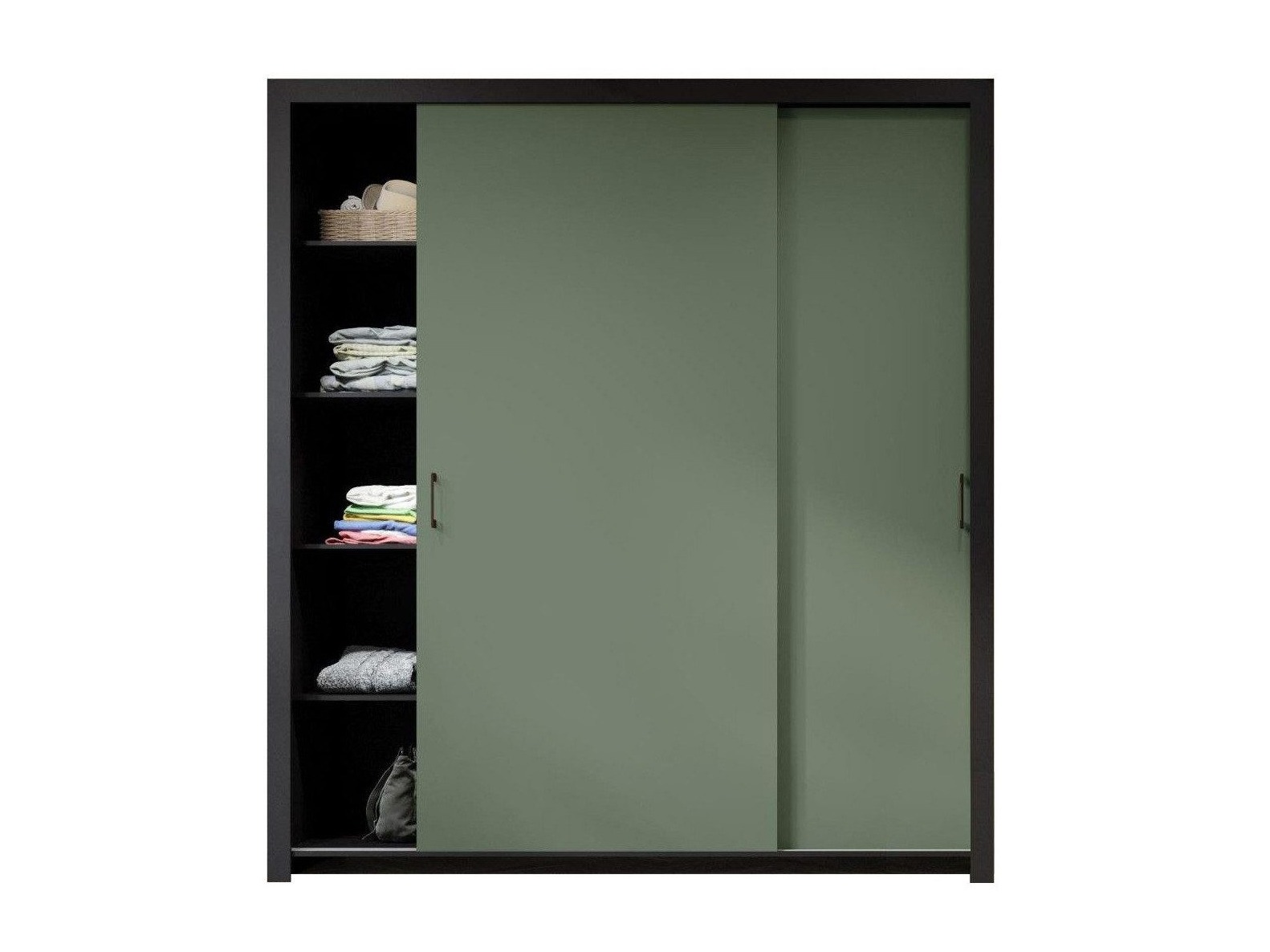 Armoire Murrieta 192 (Noir + Vert)