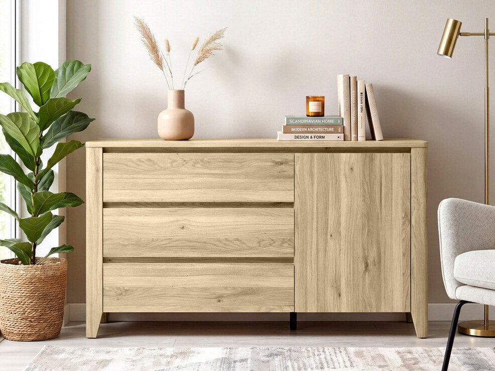Commode Talduno 105 (Chêne clair)
