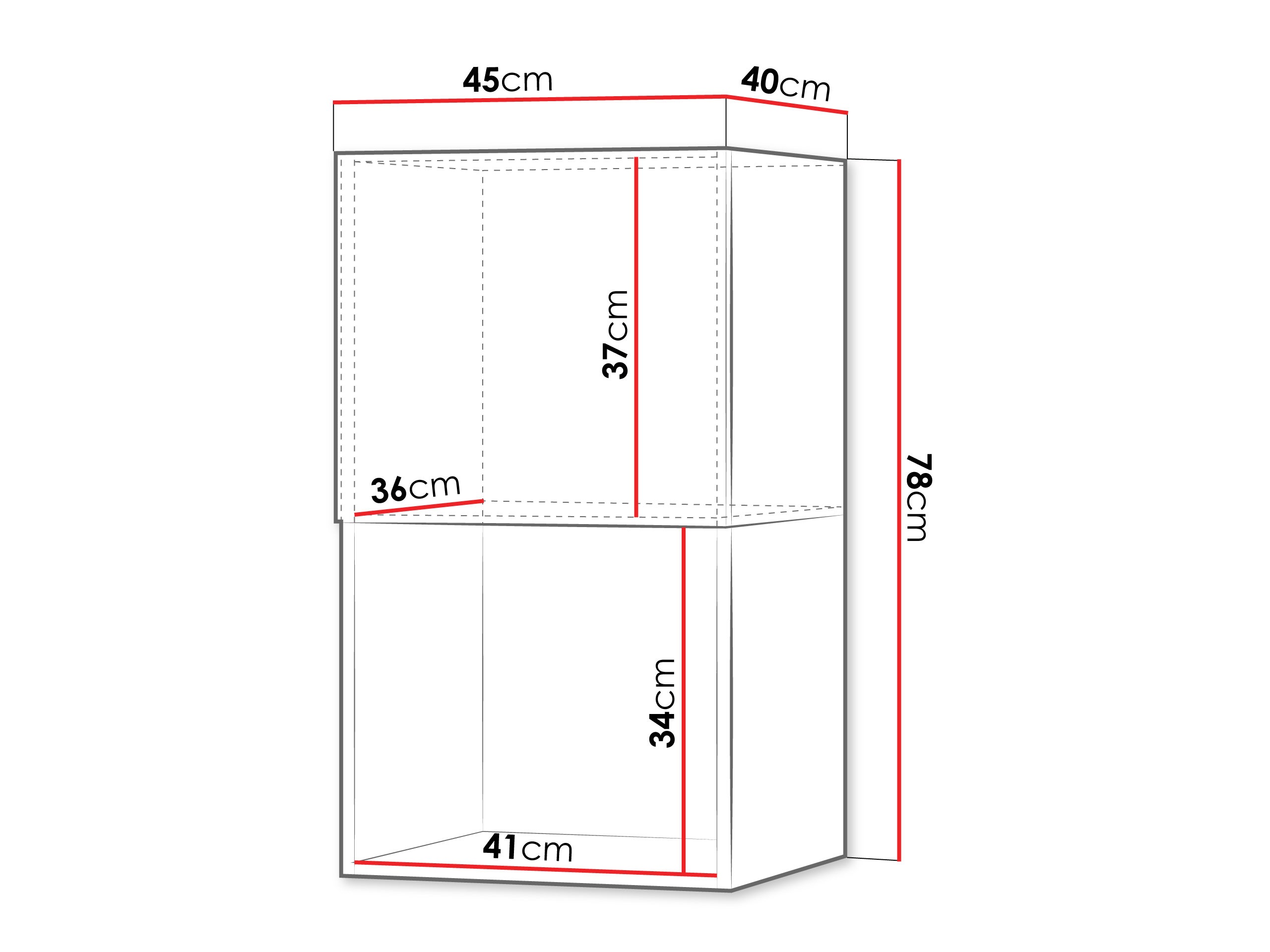 Armoire murale Etruva 113 (Cachemire + Bleu)