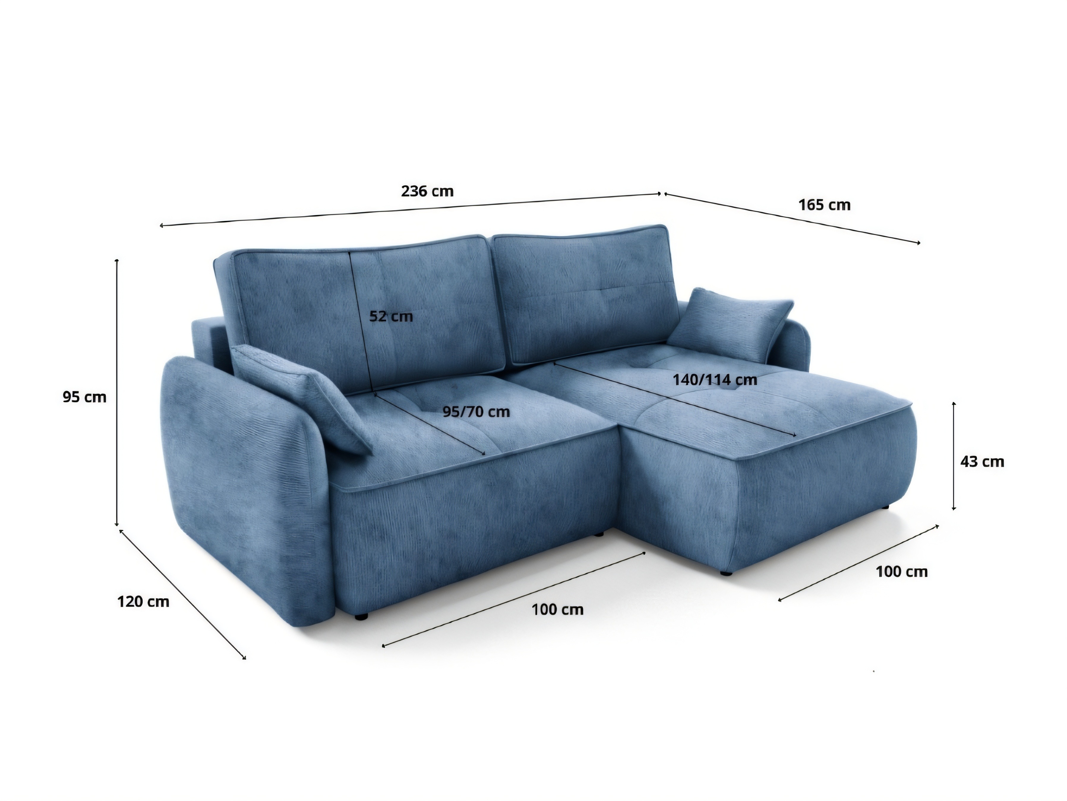 Canapé d'angle Franklin 227 (Vibe 77)
