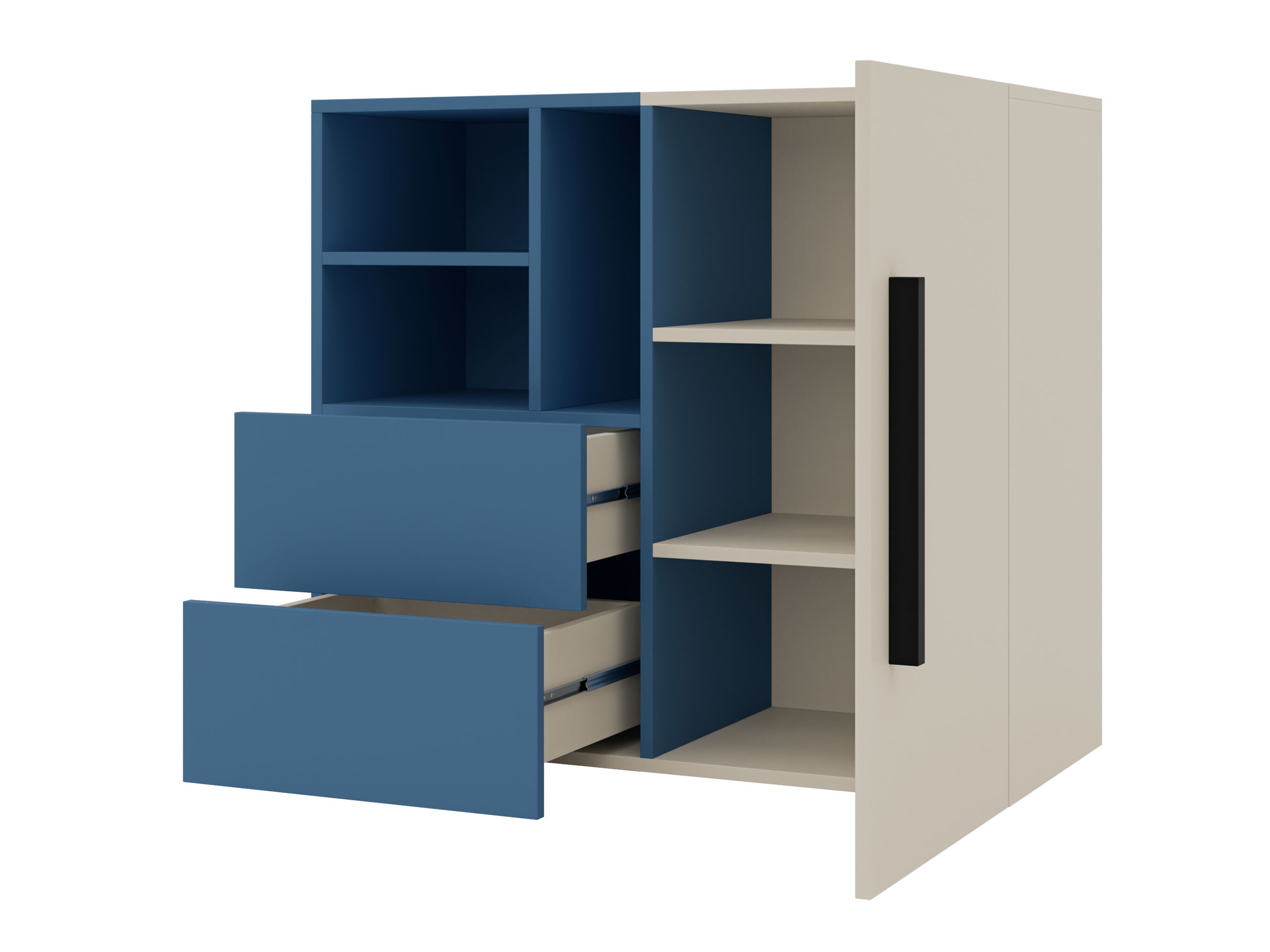 Commode Etruva 107 (Cachemire + Bleu)