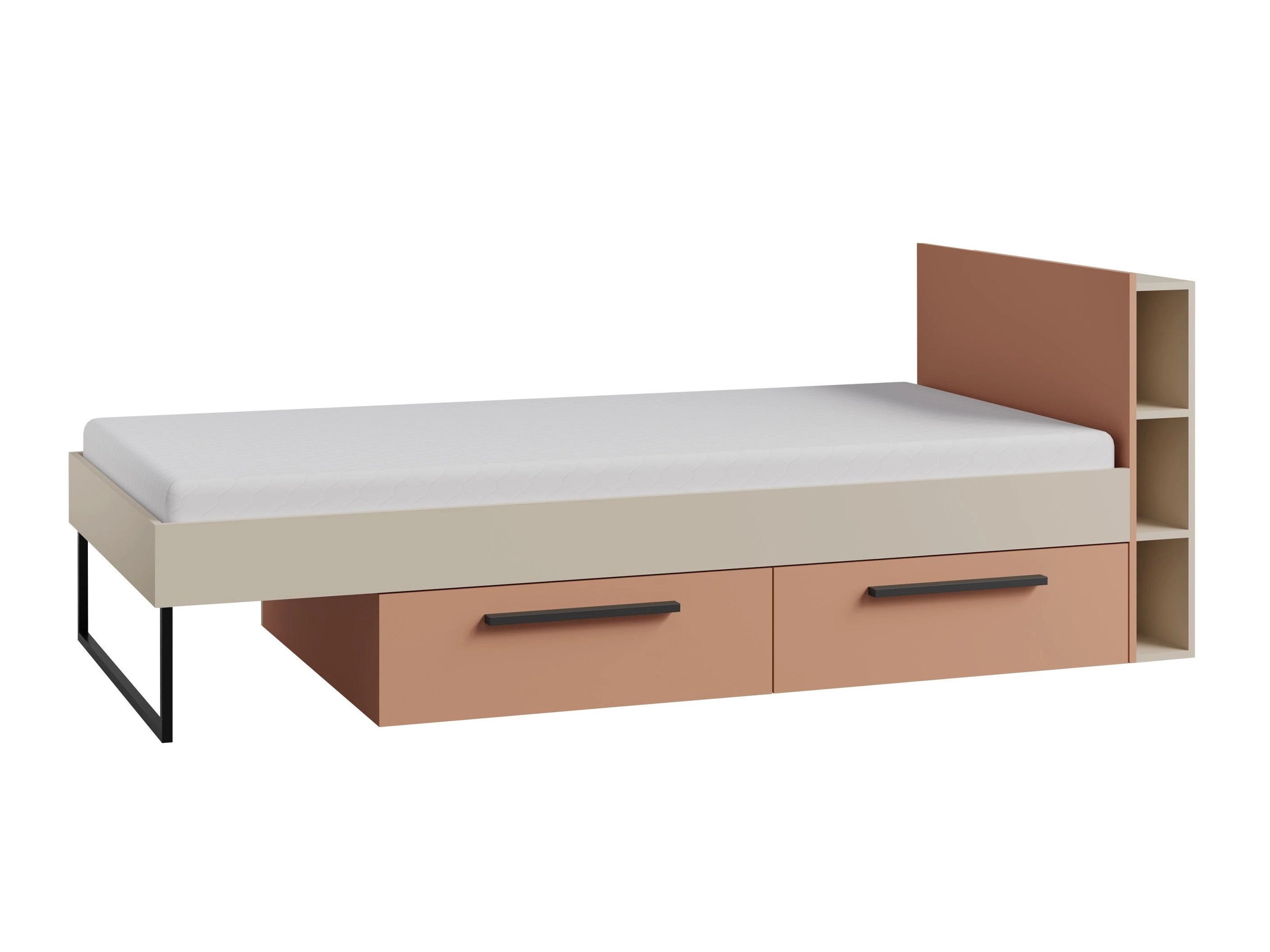 Lit Etruva 110 (Cachemire + Rose)