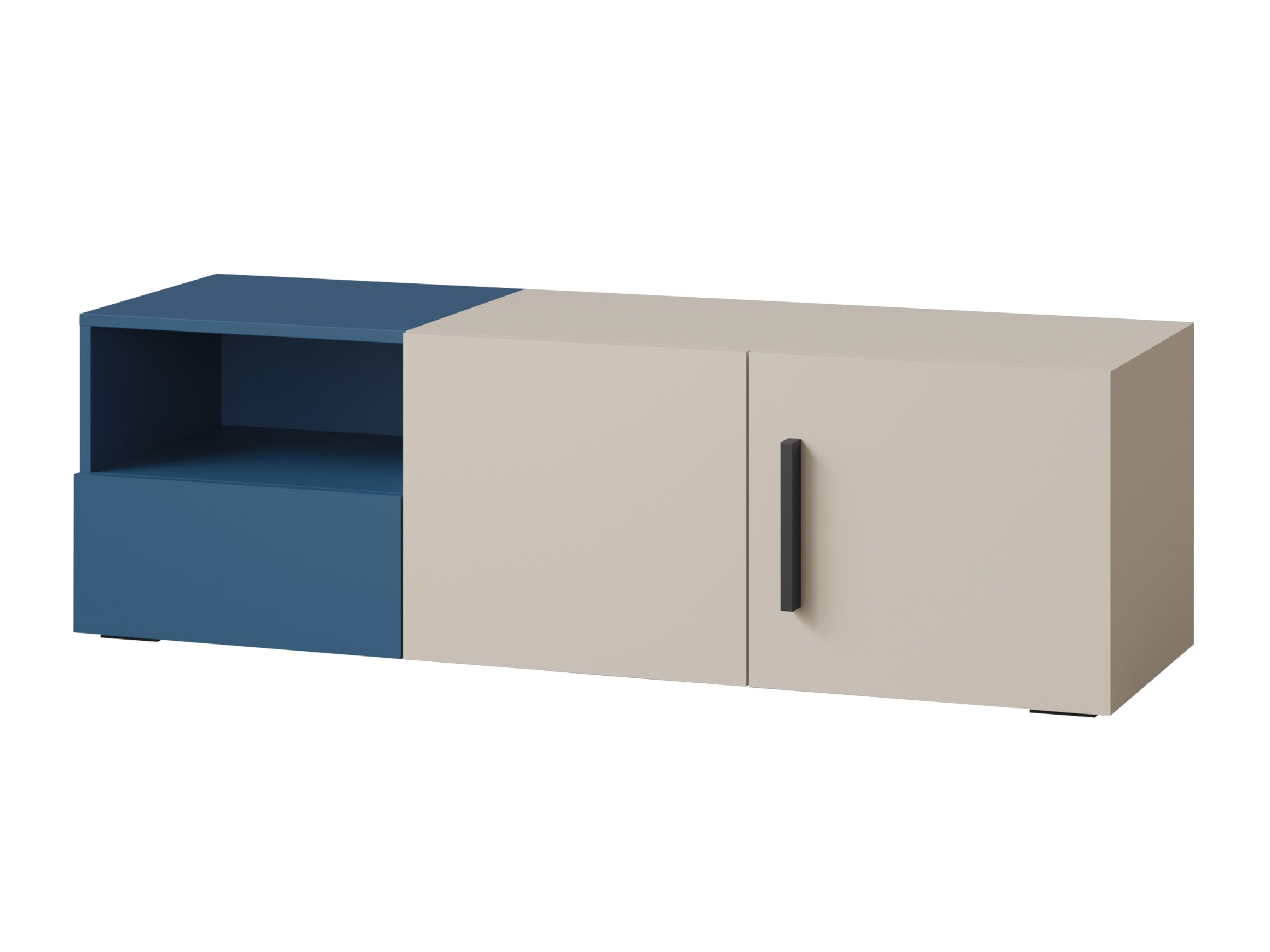 Meuble TV Etruva 108 (Cachemire + Bleu)