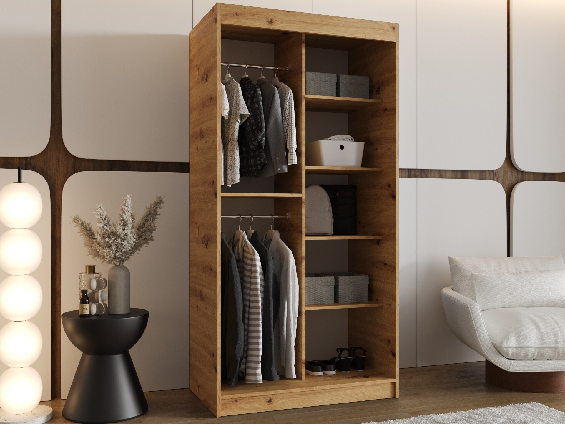 Armoire Hartford 498 (Chêne Artisan)