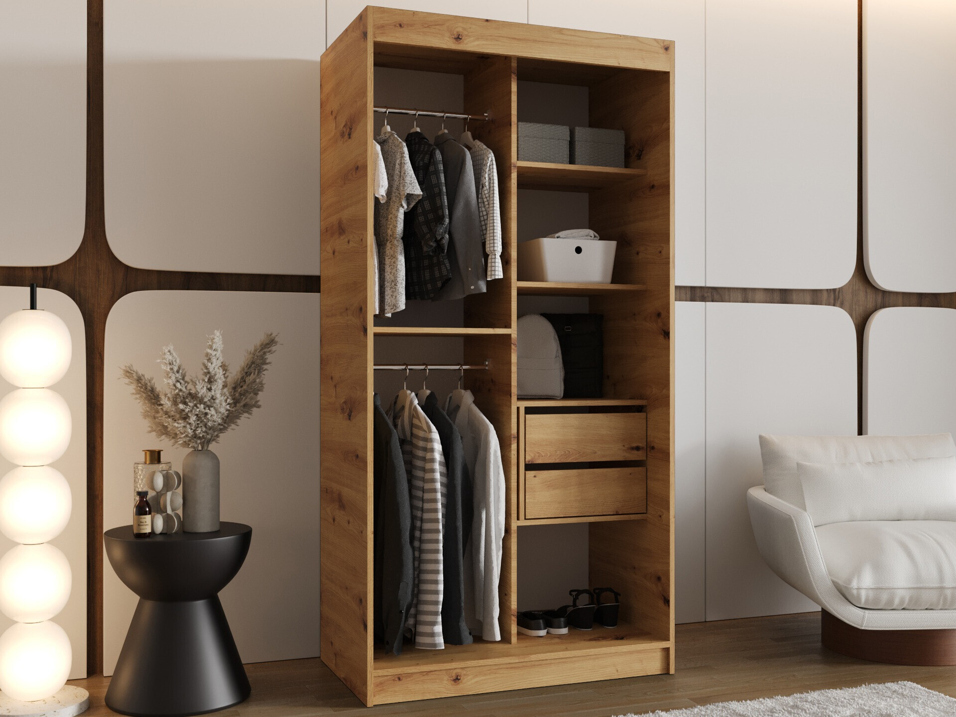 Armoire Hartford 498 (Chêne Artisan)