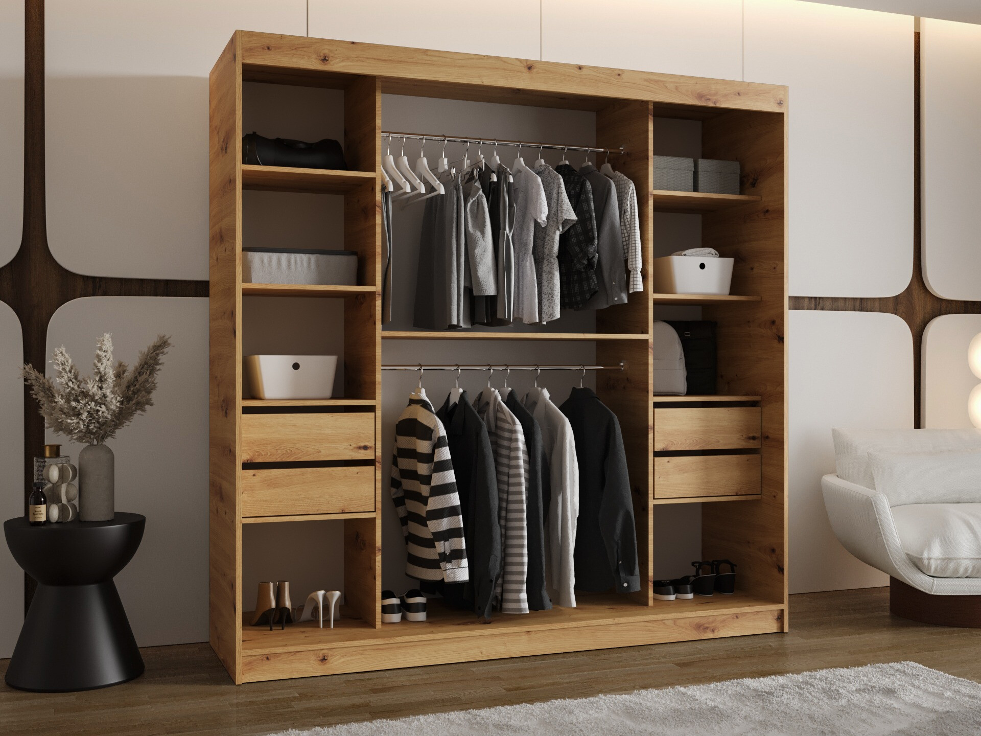 Armoire Hartford 499 (Chêne Artisan)