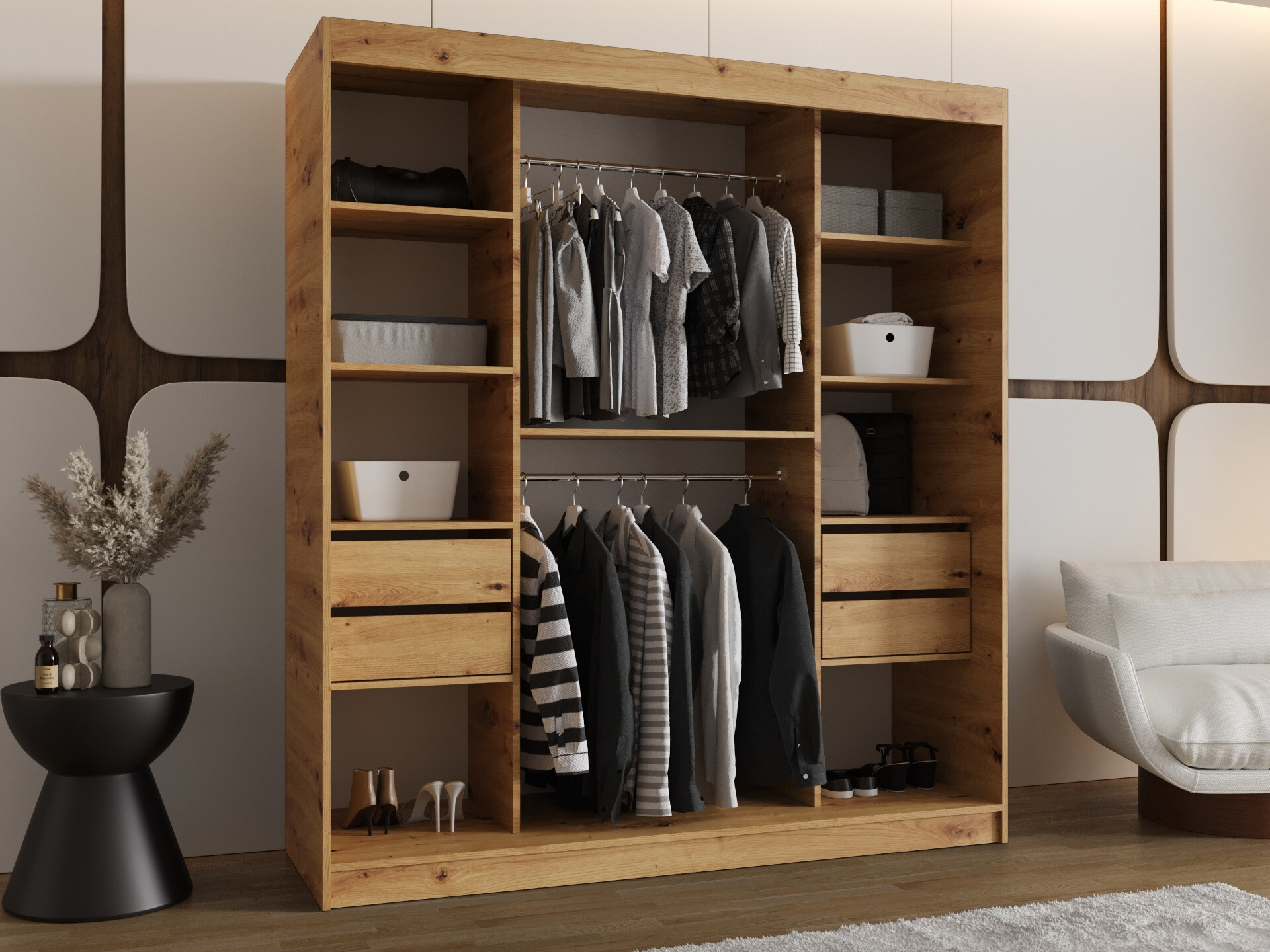Armoire Hartford 500 (Chêne Artisan)