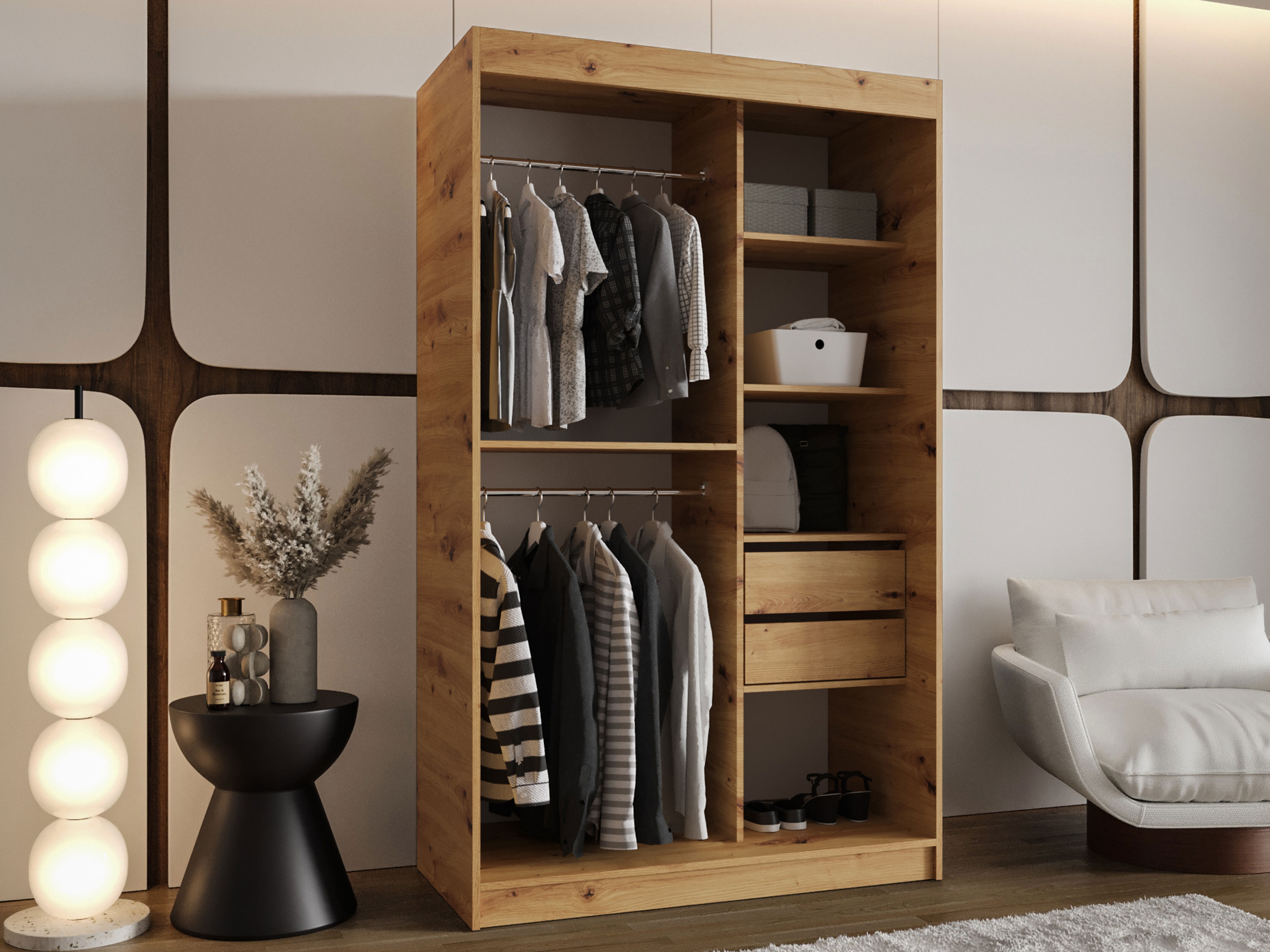 Armoire Hartford 504 (Chêne Artisan)