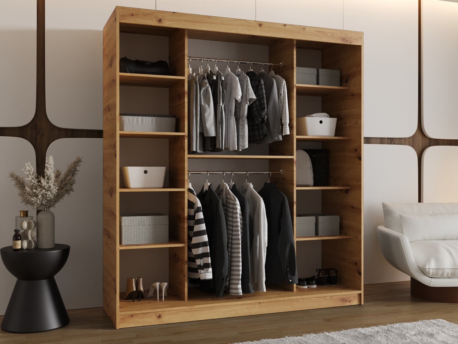 Armoire Hartford 506 (Chêne Artisan)
