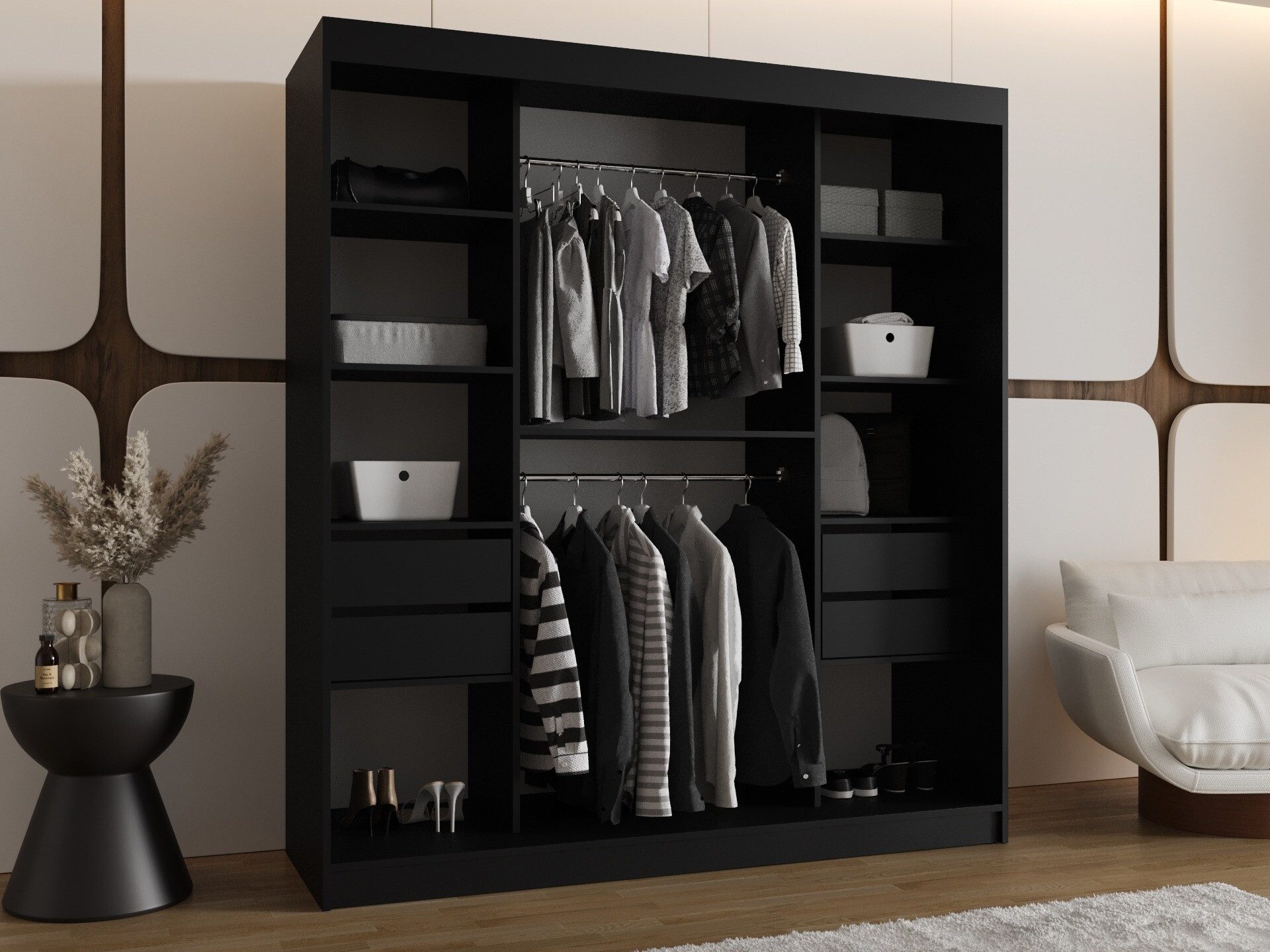 Armoire Hartford 506 (Noir)