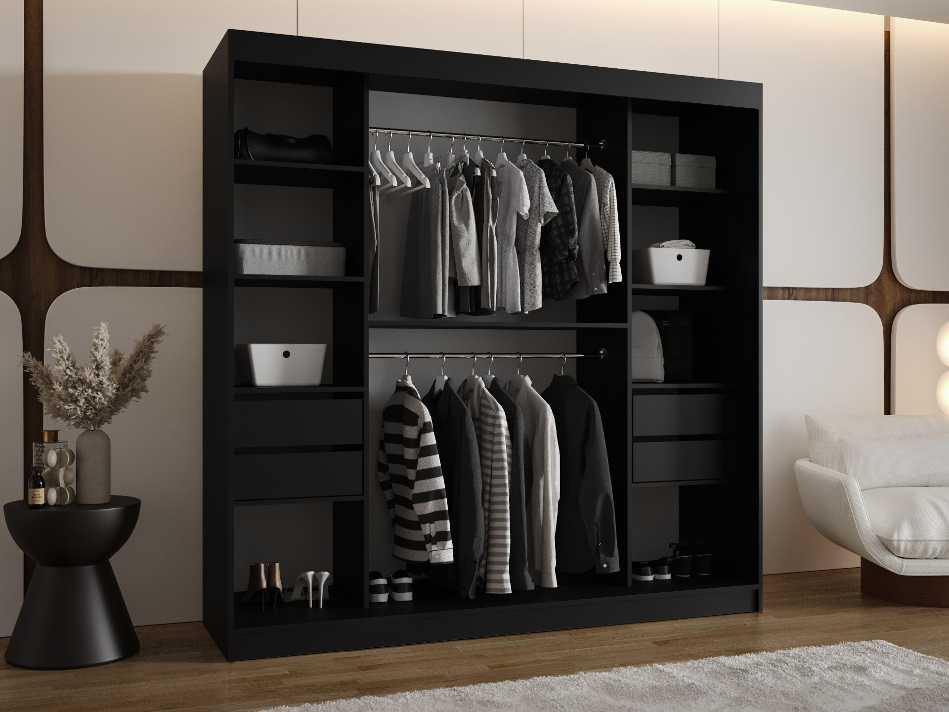Armoire Hartford 507 (Noir)