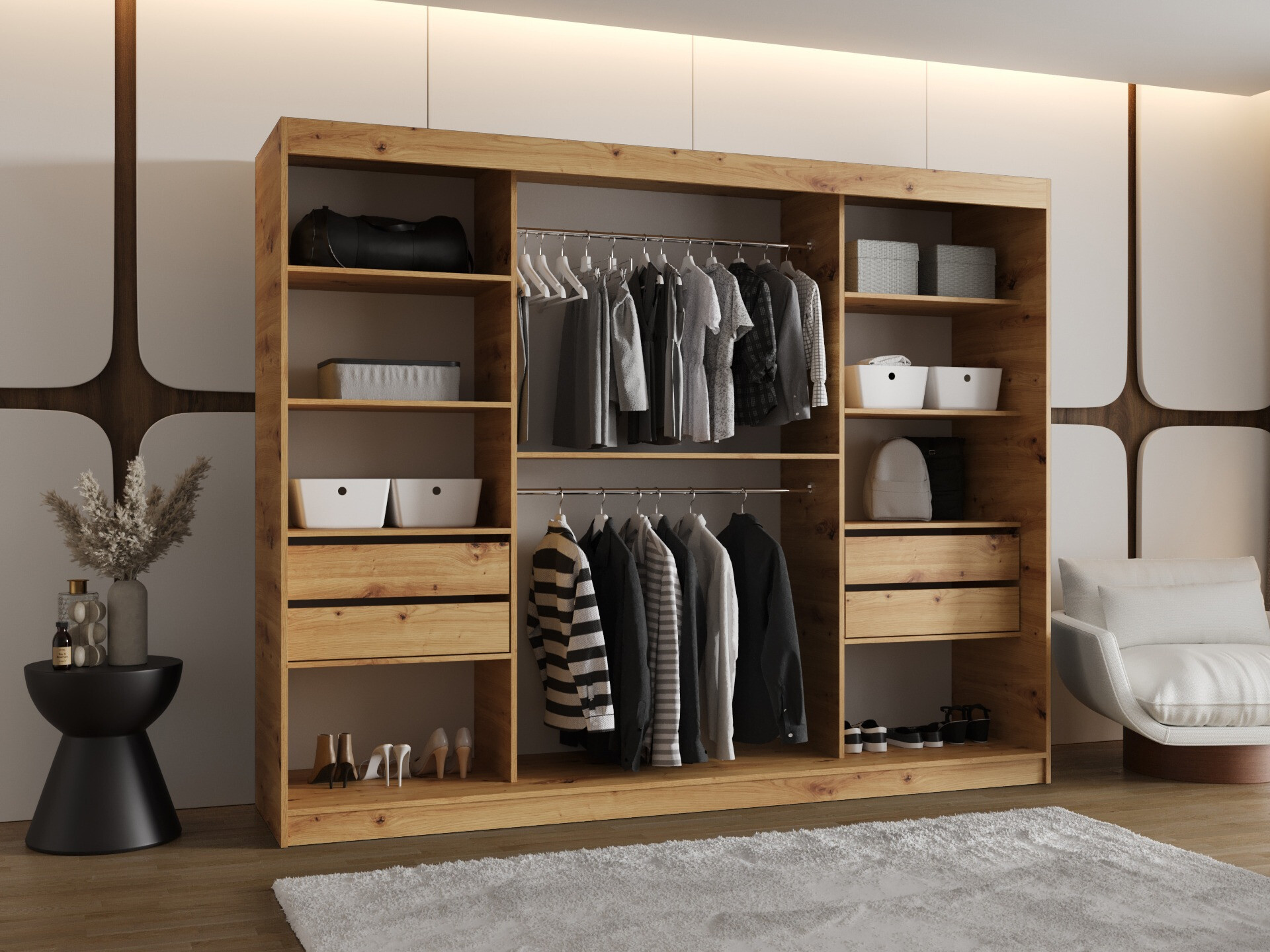 Armoire Hartford 508 (Chêne Artisan)