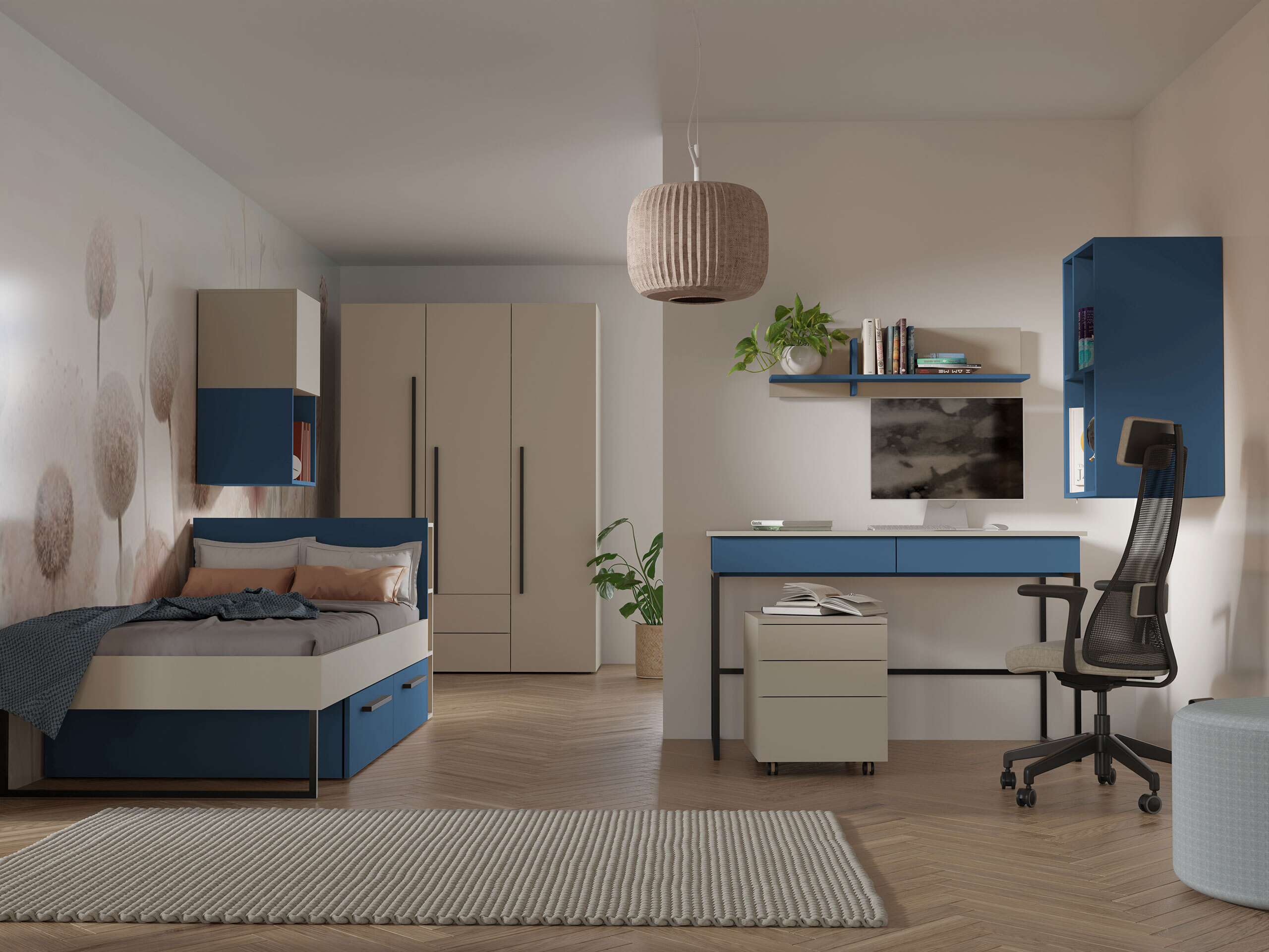 Bureau Etruva 109 (Cachemire + Bleu)