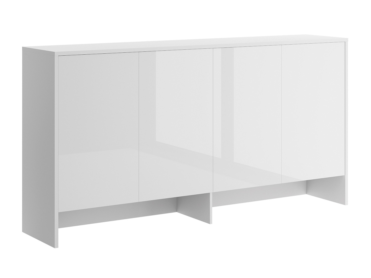 Buffet Concept Lenart V (Blanc + Blanc brillant)