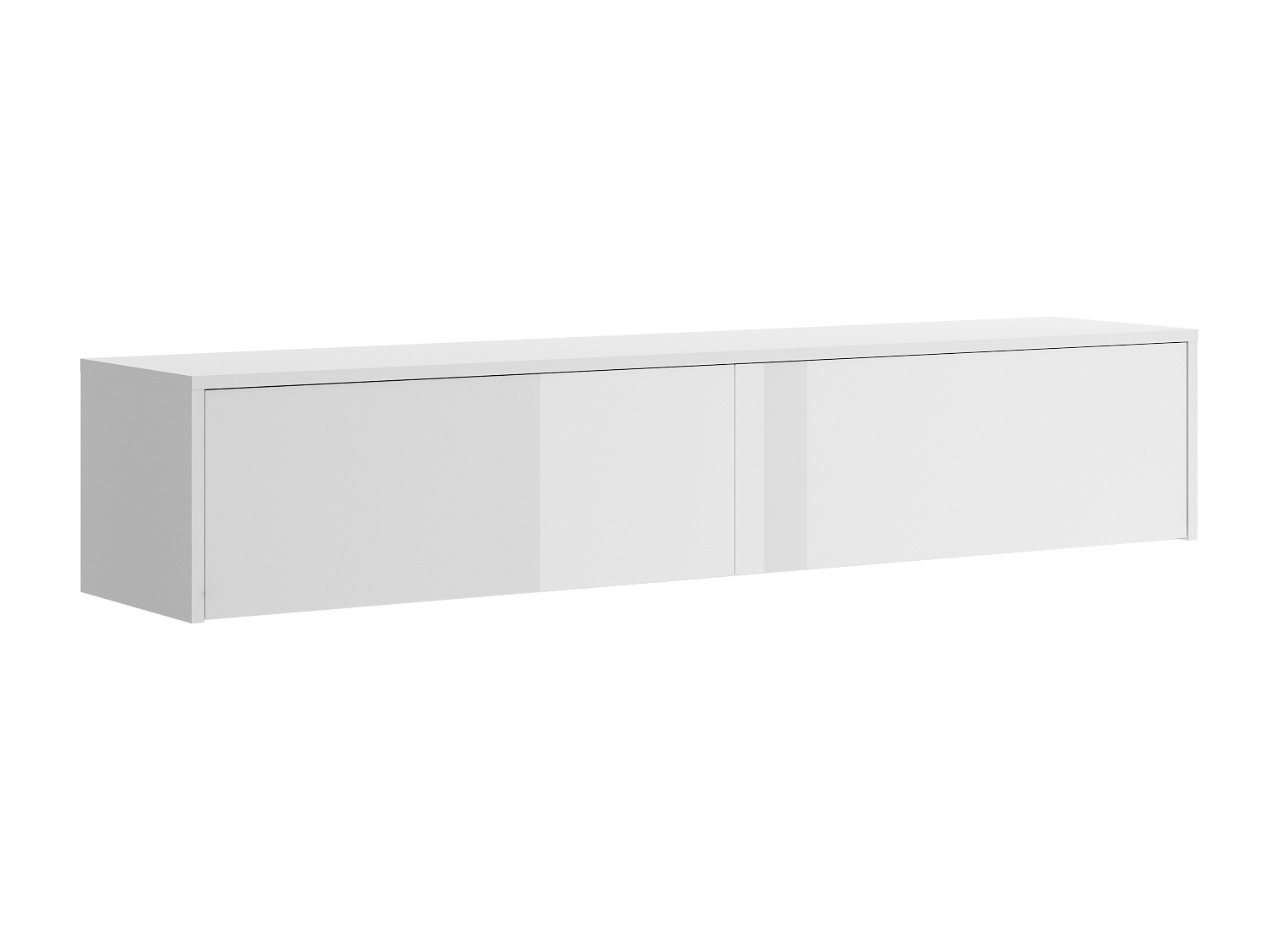 Armoire murale Concept Lenart (Blanc brillant + Blanc)