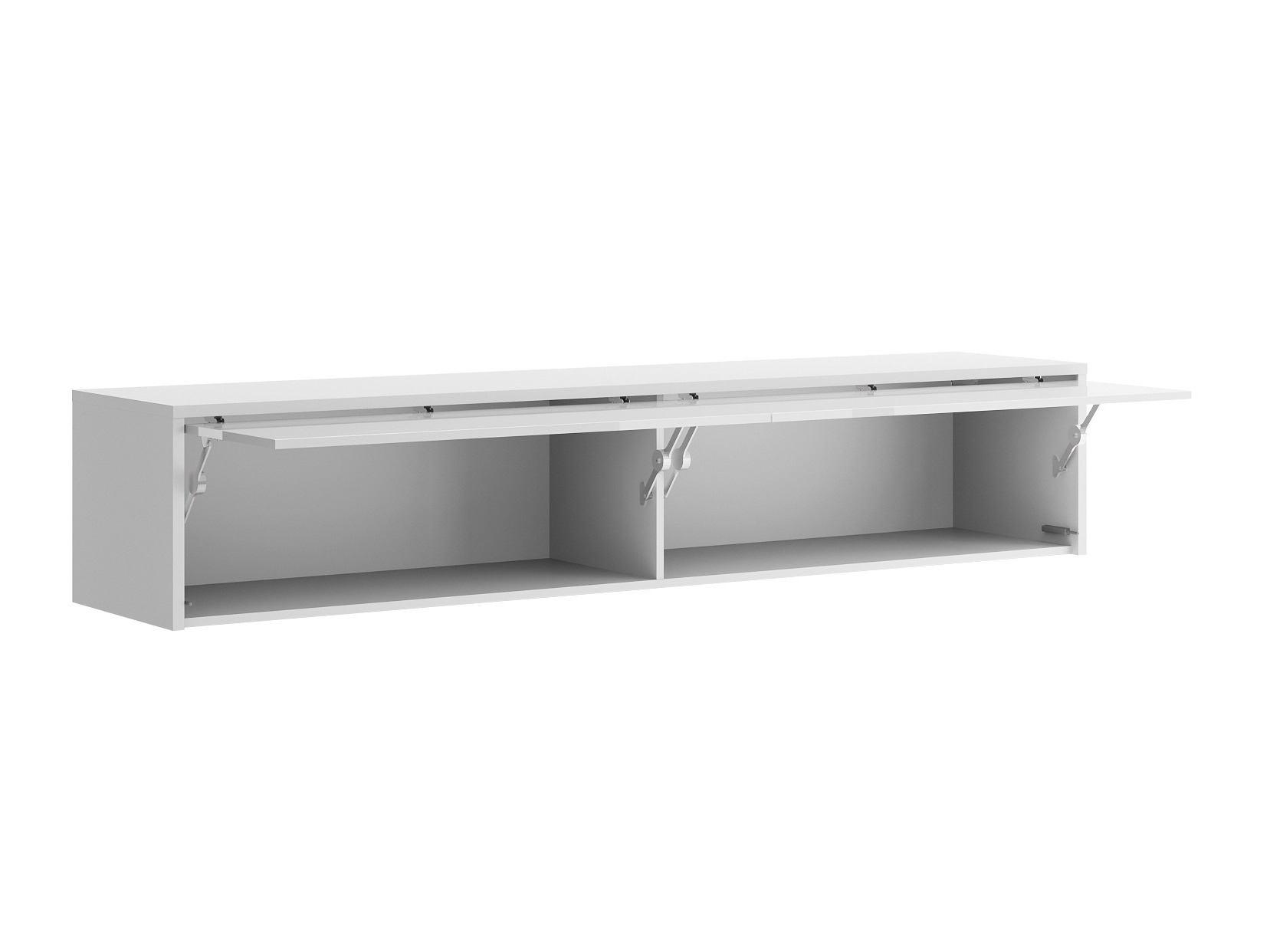 Armoire murale Concept Lenart (Blanc brillant + Blanc)