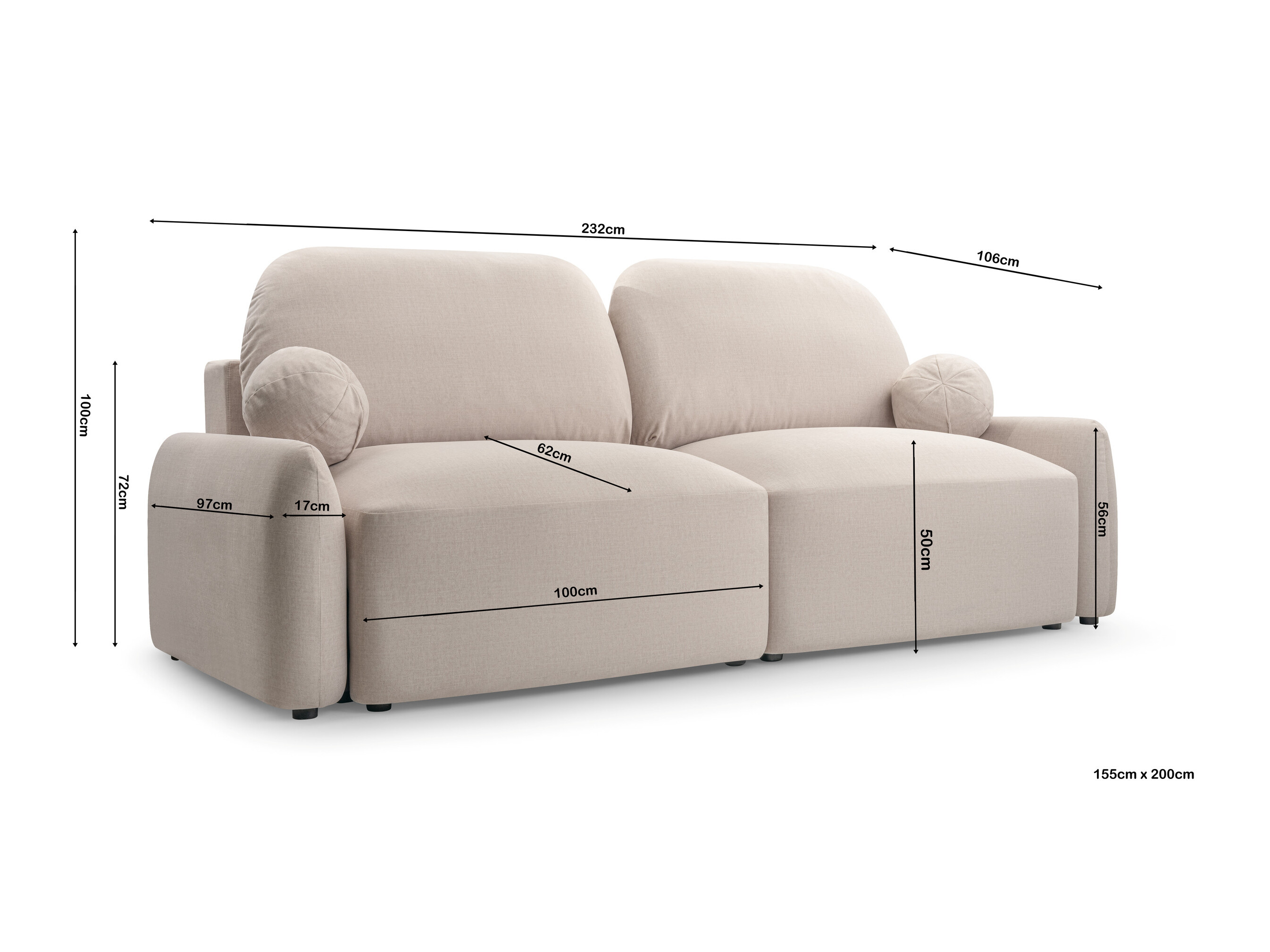 Canapé convertible Lufkin 153 (Quelle 01)